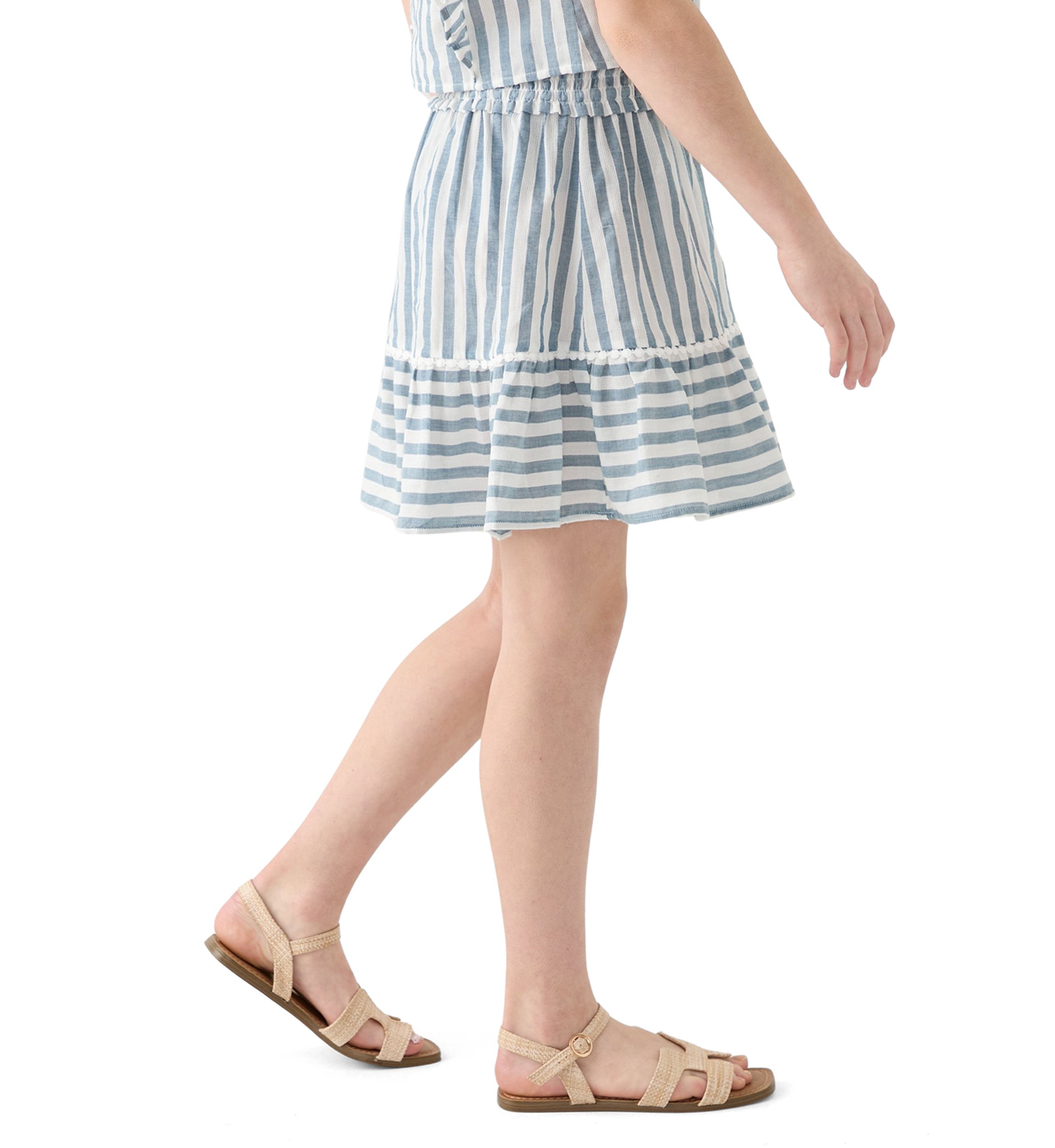 Girls 7-16 Yarn Dyed Striped Skirt