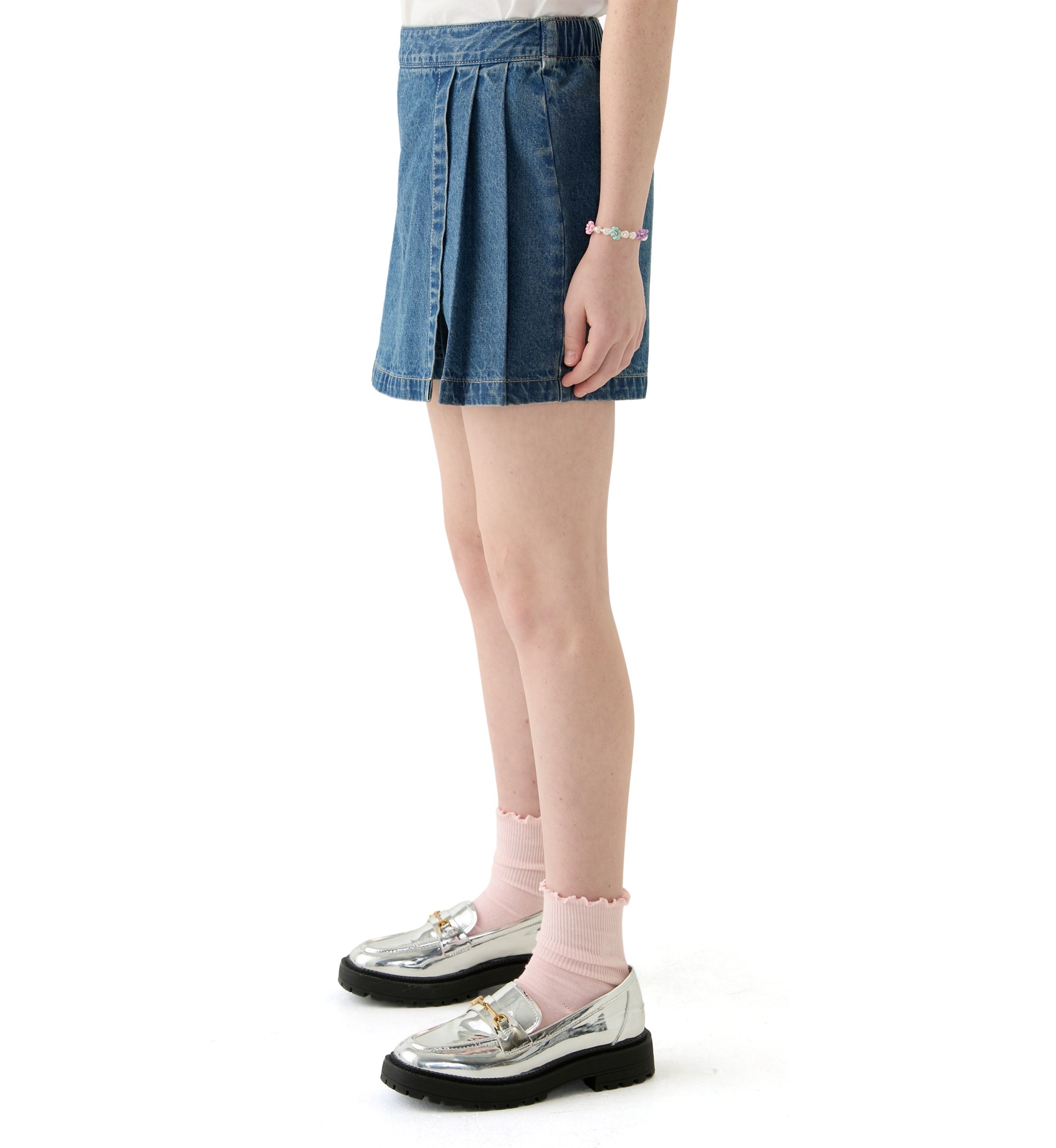 Girls 7-16 Denim Wrap Cargo Skort