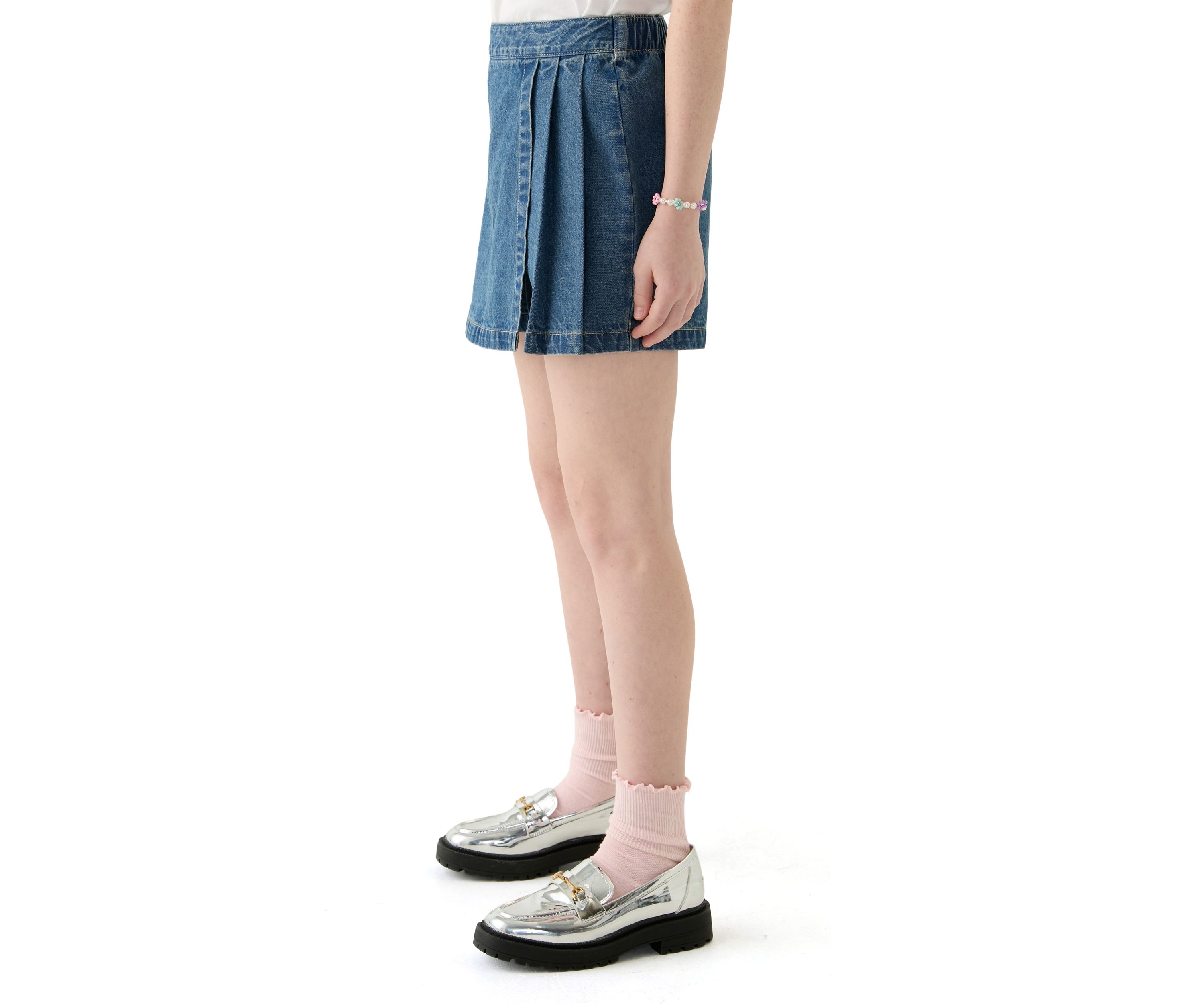 Girls 7-16 Denim Wrap Cargo Skort