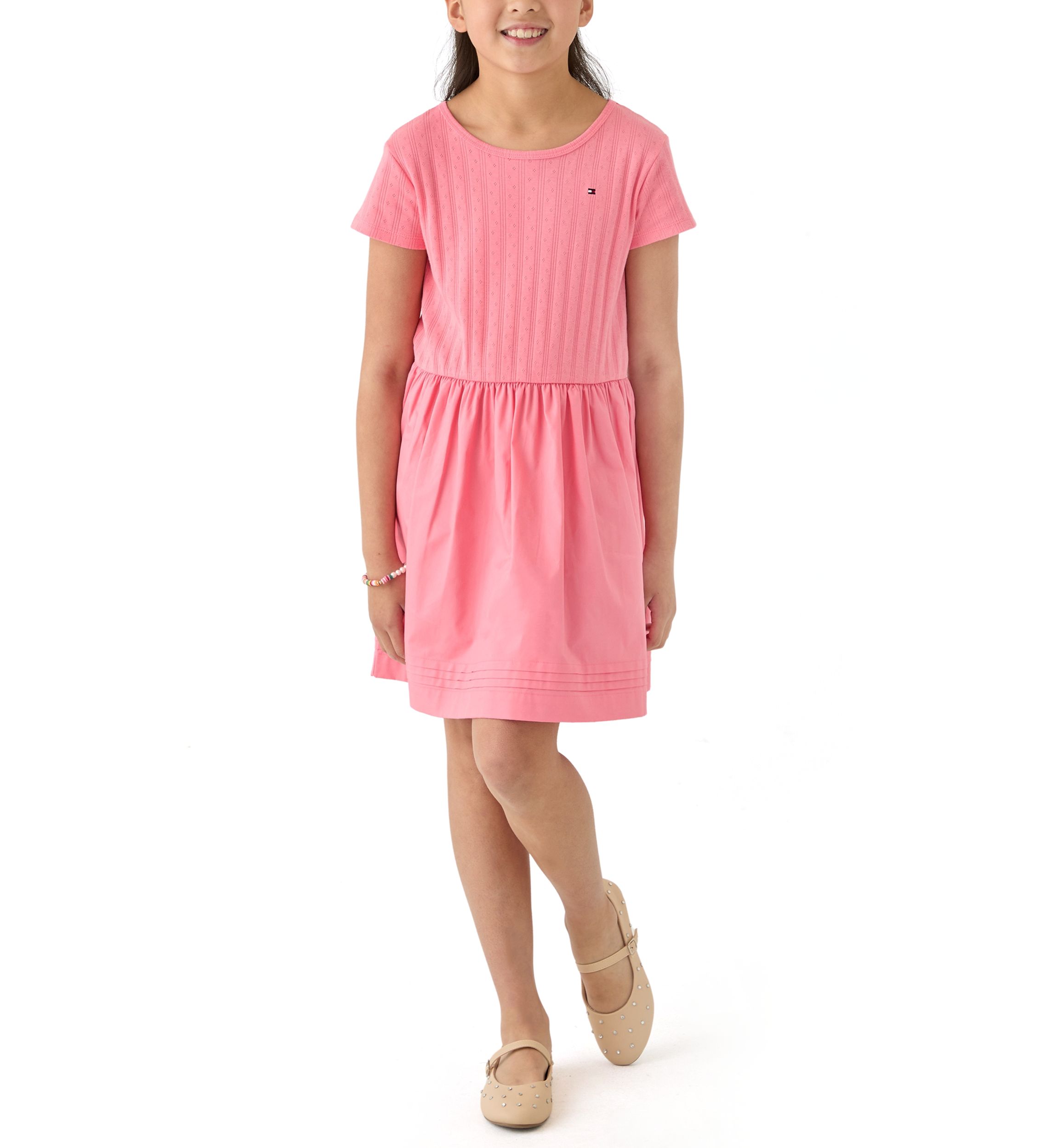 Girls 7-16 Knit to Woven Dress