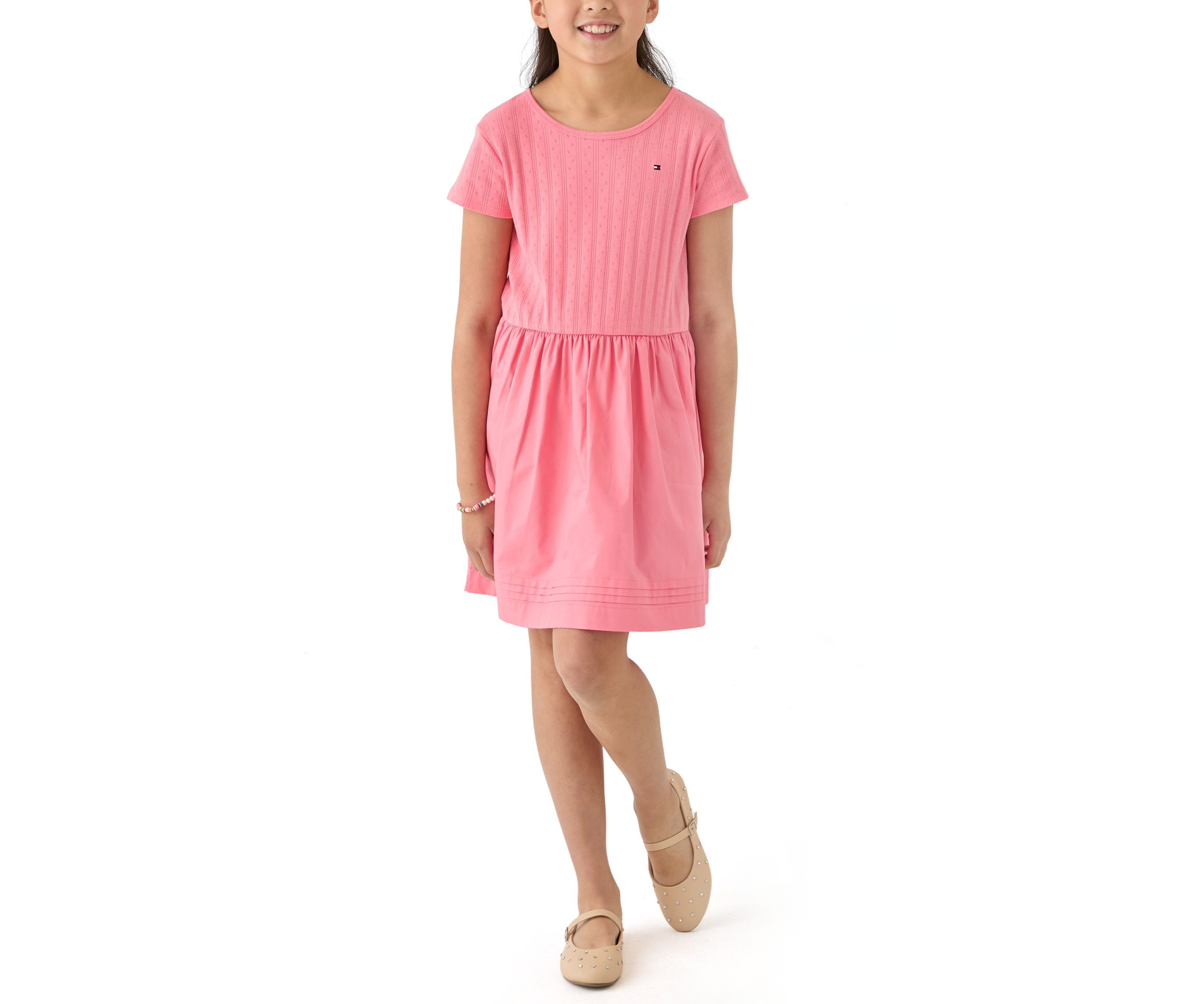 Girls 7-16 Knit to Woven Dress