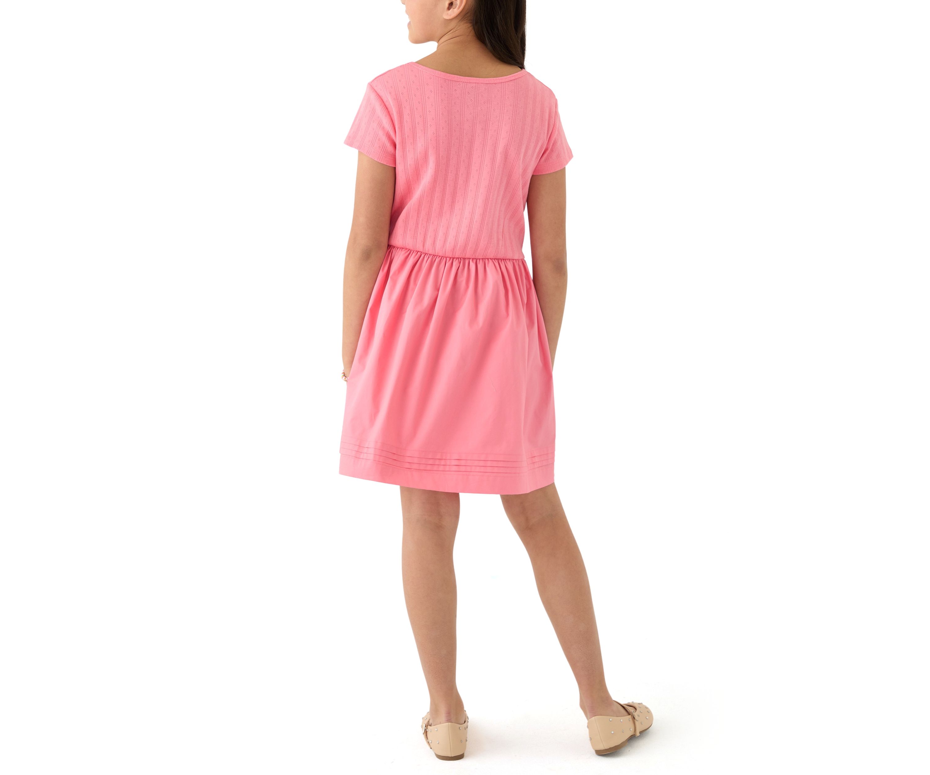 Girls 7-16 Knit to Woven Dress