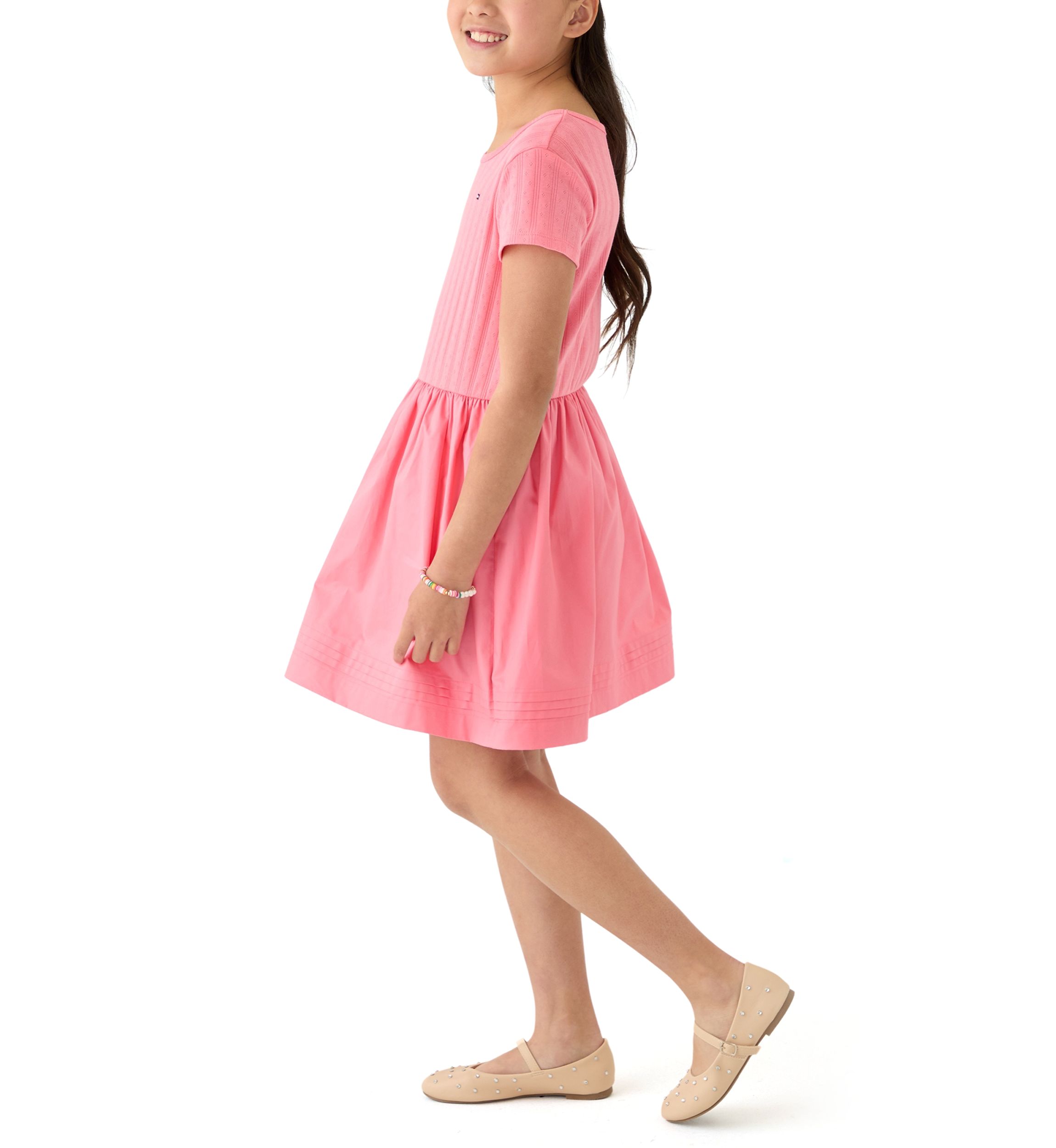 Girls 7-16 Knit to Woven Dress