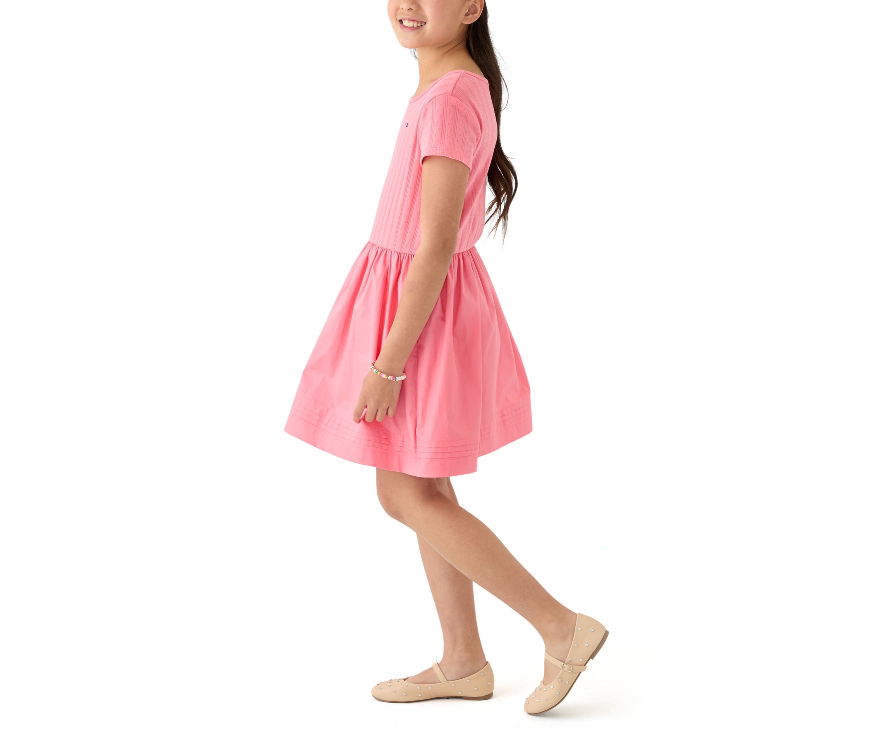 Girls 7-16 Knit to Woven Dress