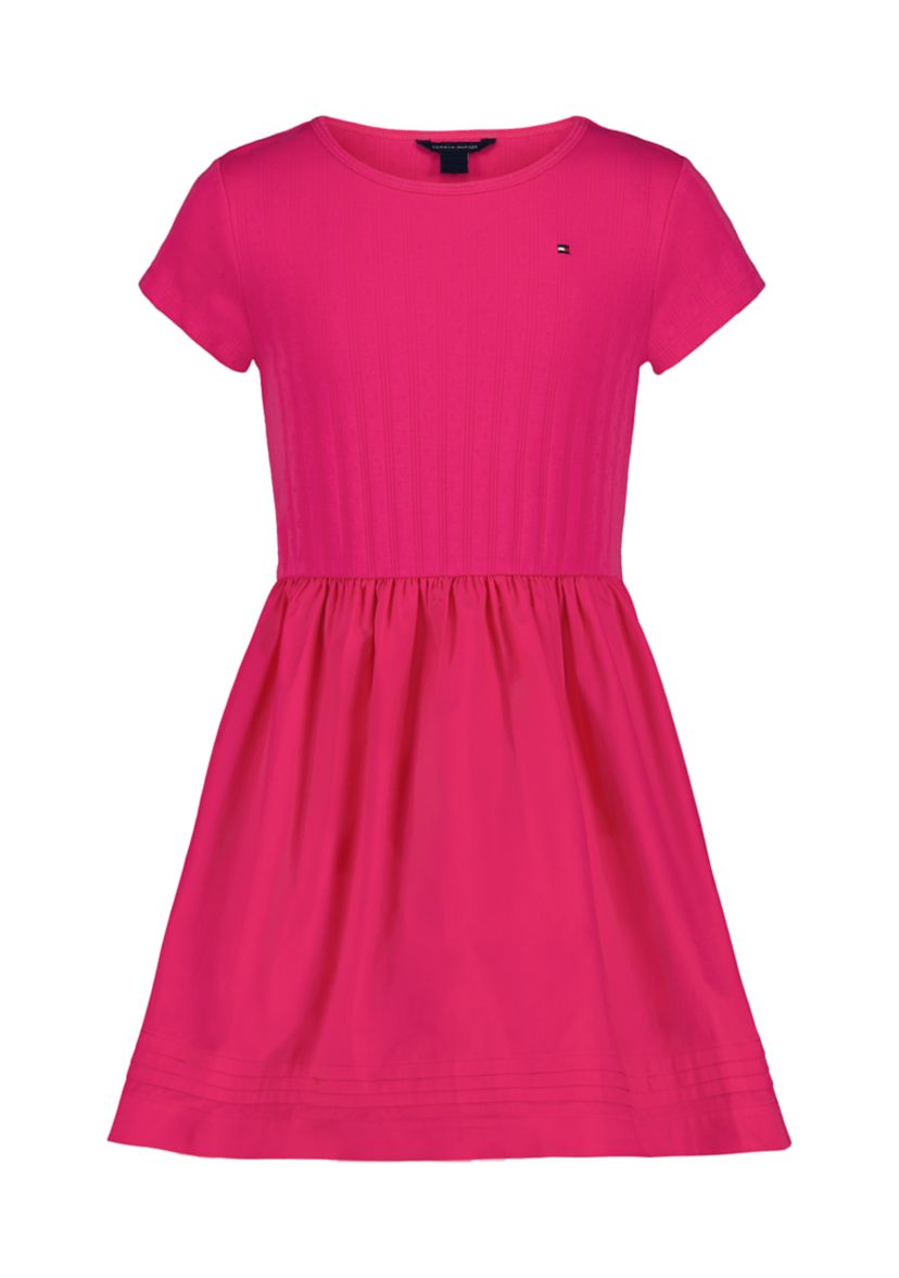 Girls 7-16 Knit Top to Woven Dress