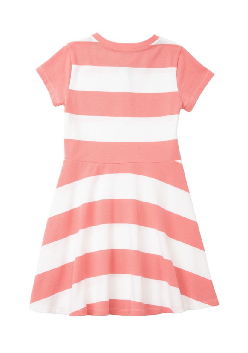 Girls 7-16 Rugby Stripe Short Sleeve Dress