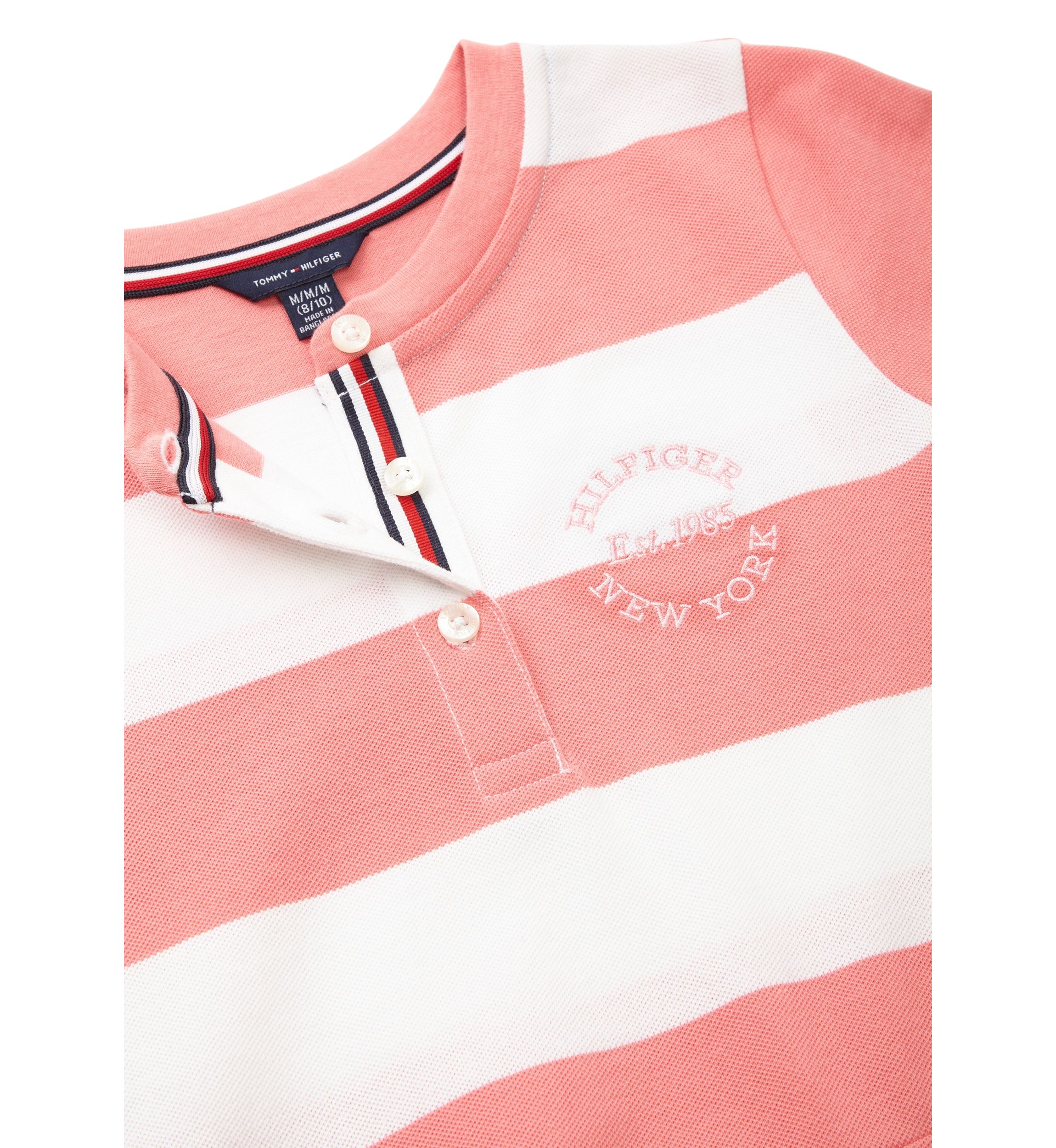 Girls 7-16 Rugby Stripe Short Sleeve Dress