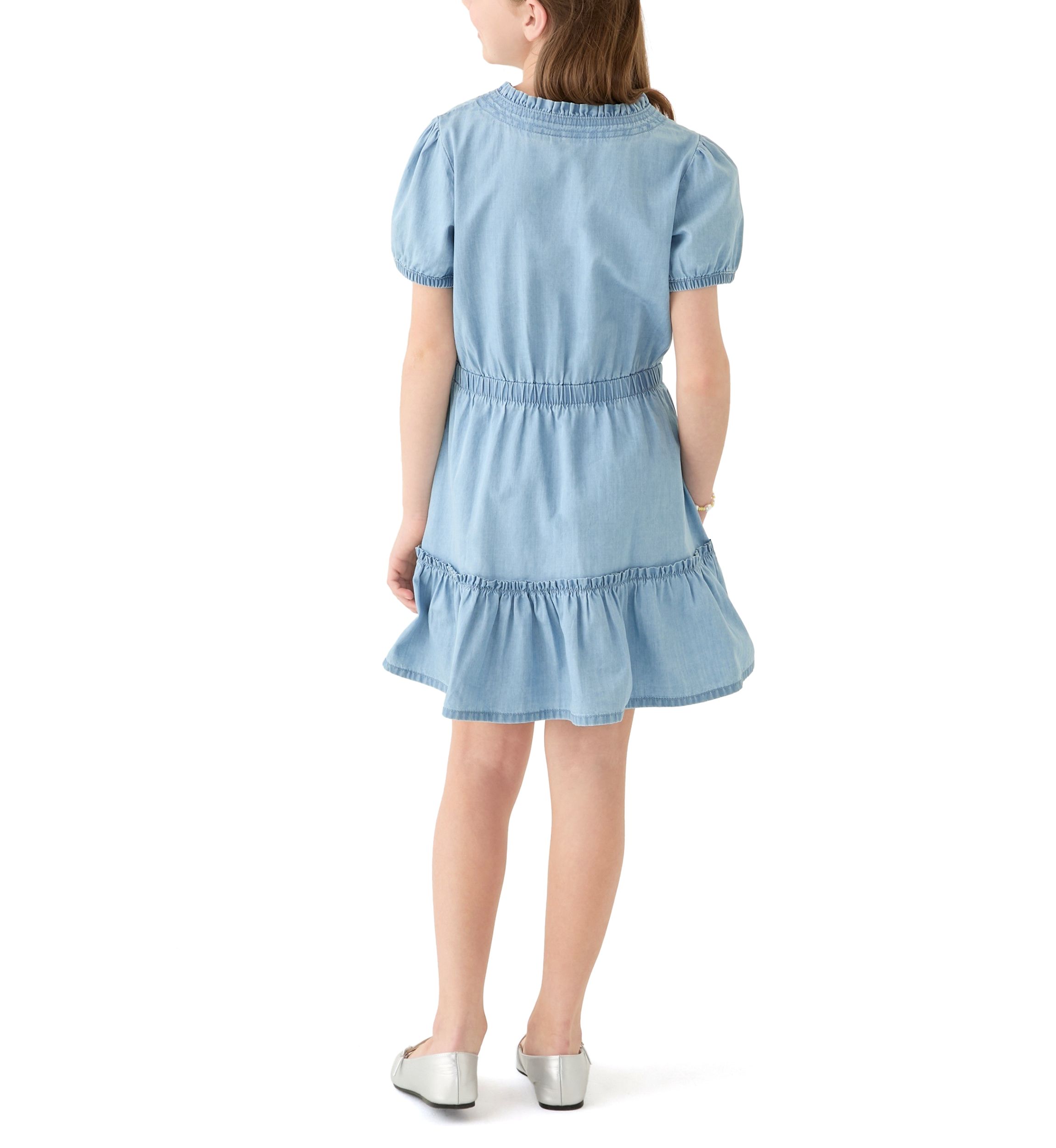 Girls 7-16 Puff Sleeve Dress