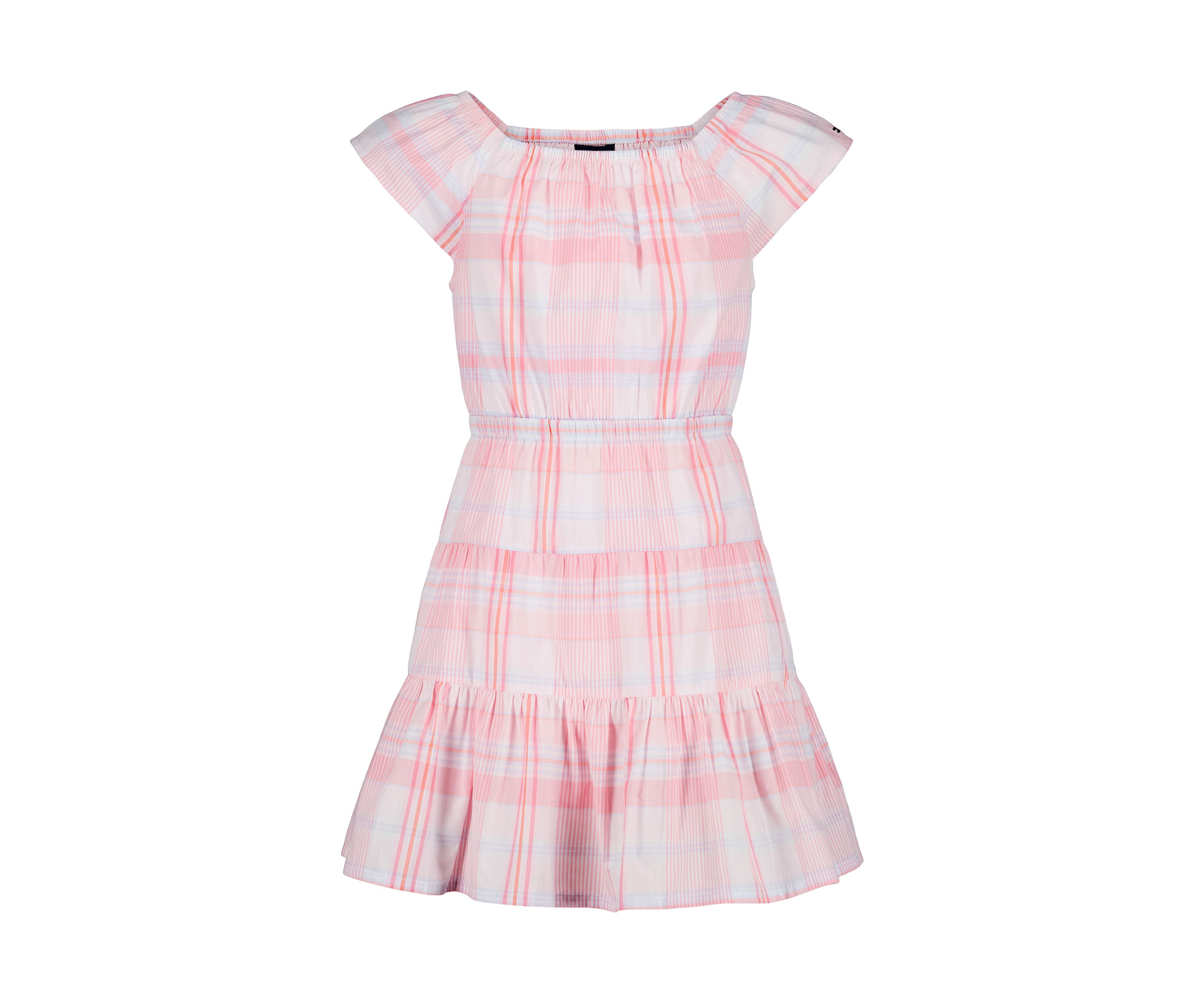 Girls 7-16 Madras Plaid Printed Dress