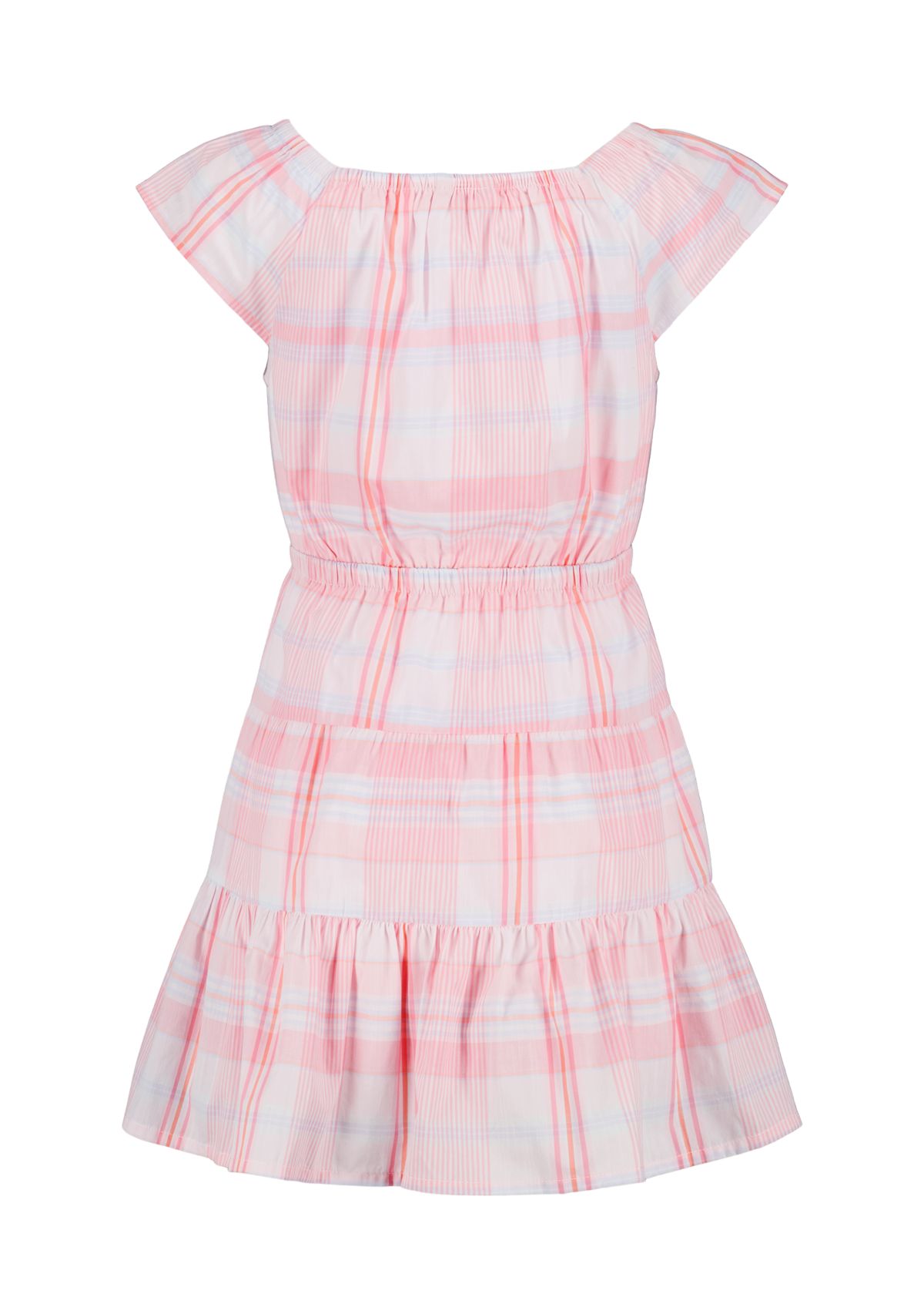 Girls 7-16 Madras Plaid Printed Dress