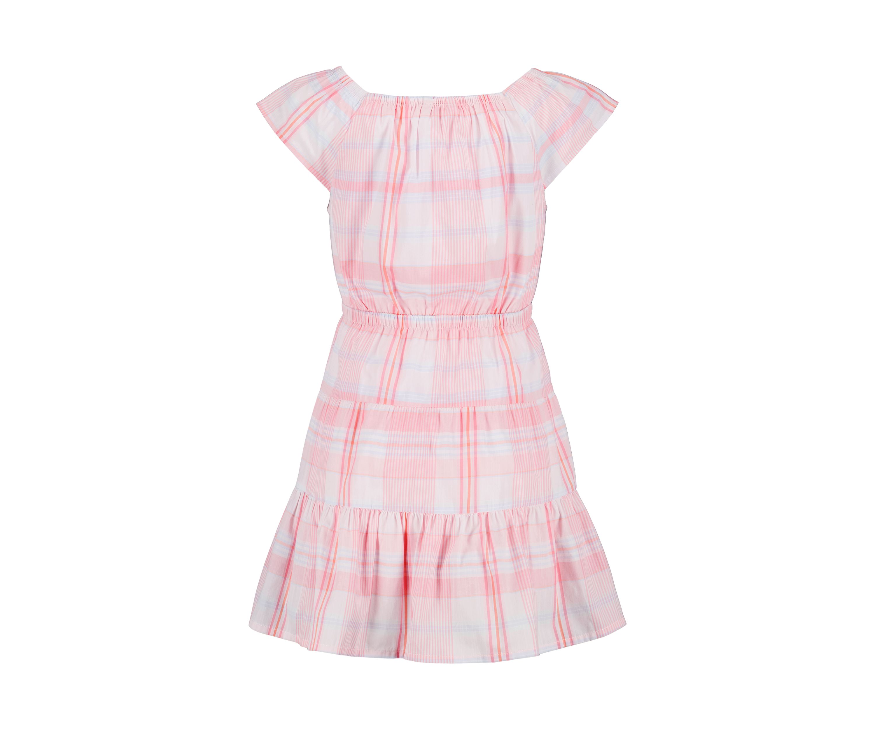 Girls 7-16 Madras Plaid Printed Dress
