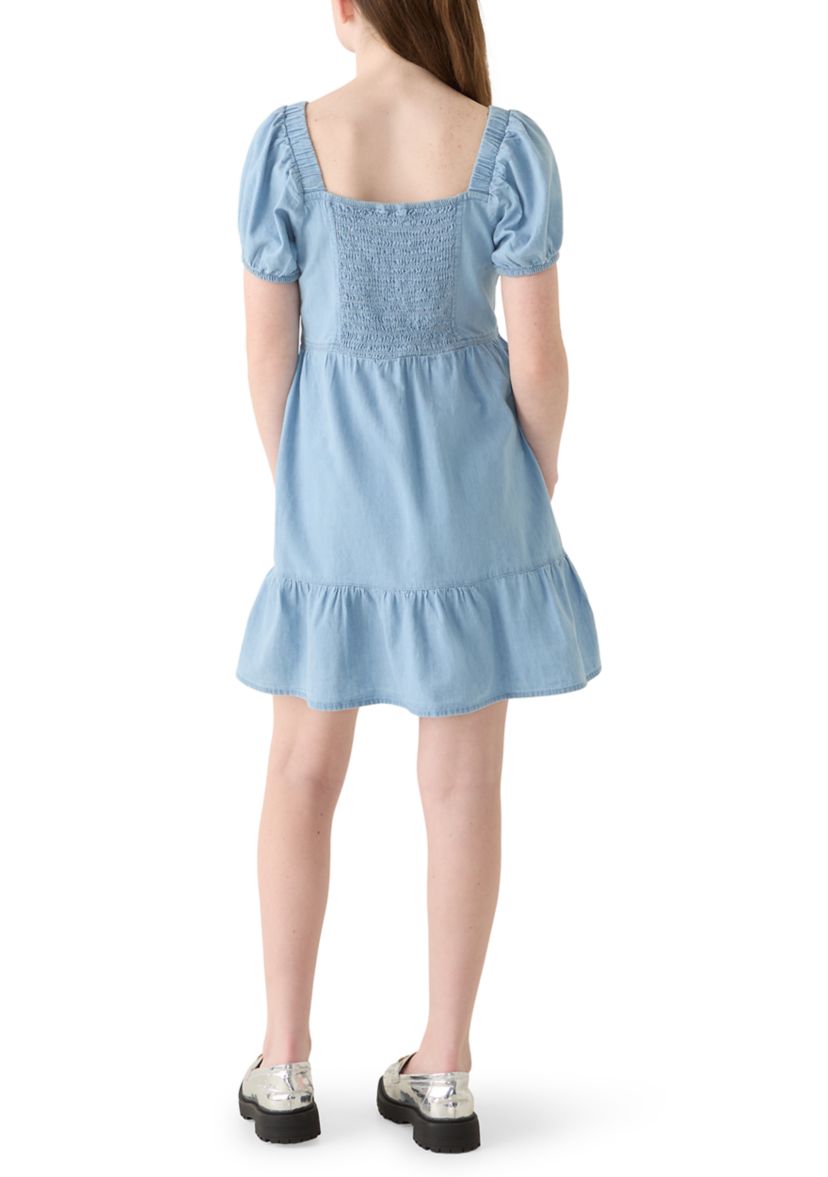 Tommy Hilfiger Denim Bubble Sleeve Dress | Belk
