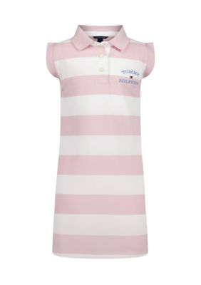 Tommy Hilfiger Girls 7-16 Sleeveless Rugby Striped Dress
