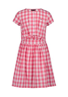 Tommy Hilfiger Girls 7-16 Gingham Dress, Pink
