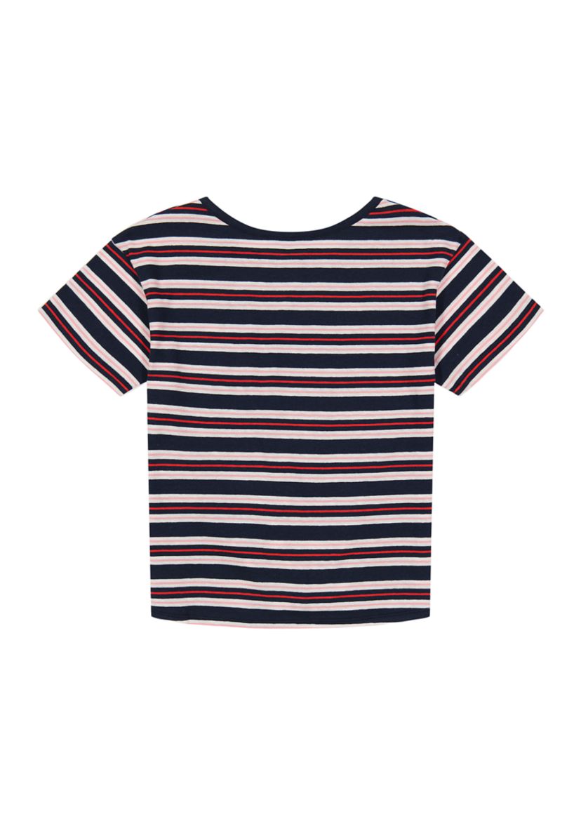 Girls 7-16 Stripe Tie Front T-Shirt