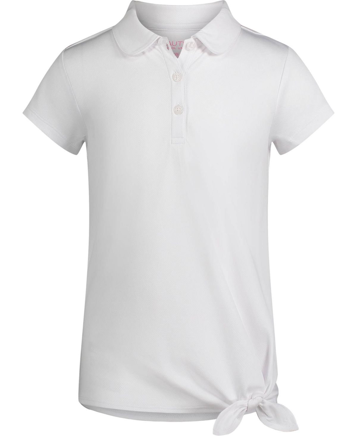 Girls 4-6x Short Sleeve Performance Tie Front Top