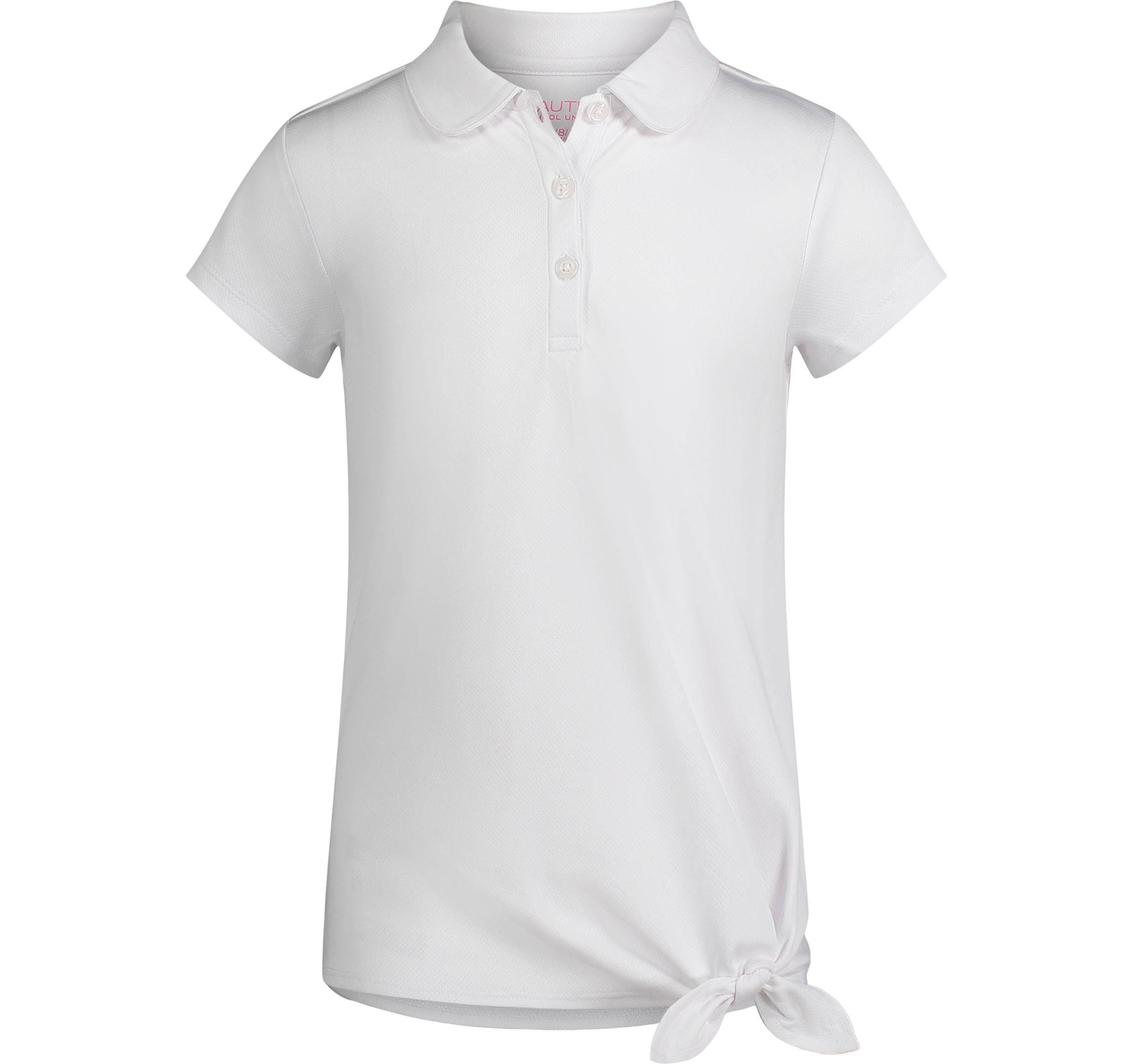 Girls 4-6x Short Sleeve Performance Tie Front Top