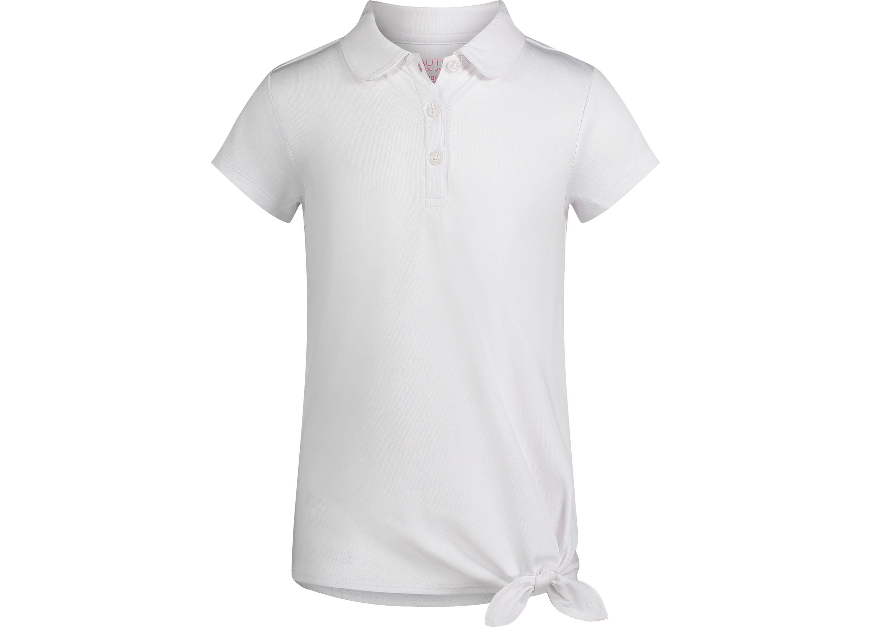 Girls 4-6x Short Sleeve Performance Tie Front Top