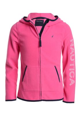 Nautica Girls 7 16 Hooded Polar Fleece Jacket Belk