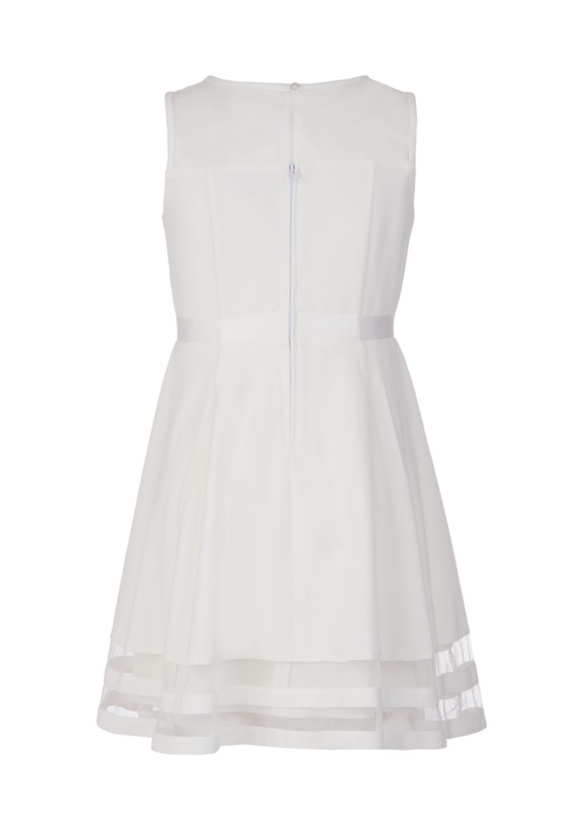 Girls 4-6X Illusion Mesh Dress