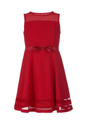 Calvin Klein Girls 4-6X Illusion Mesh Dress