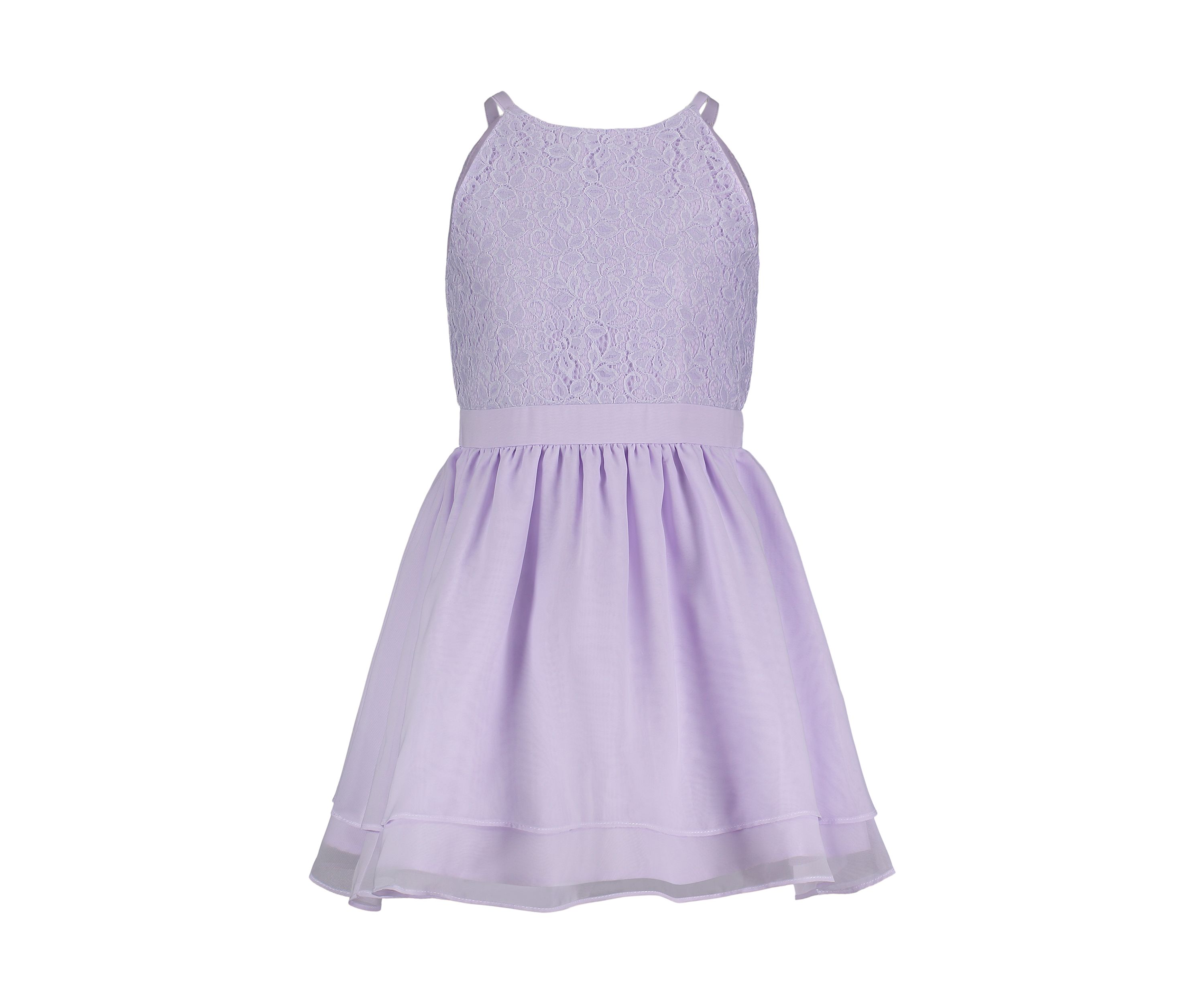 Girls 7-16 Lace and Chiffon Dress