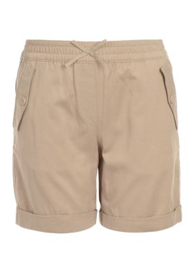 Girls 7-16 Cuffed Twill Shorts