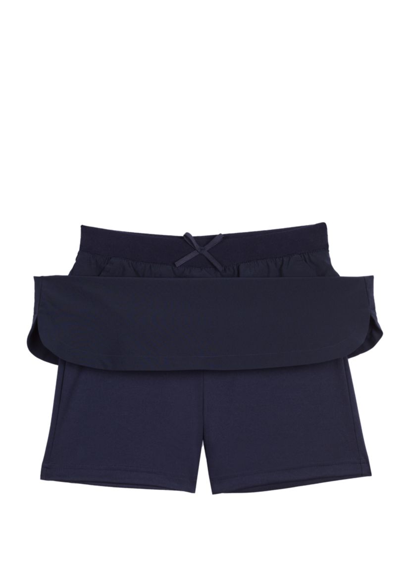Girls 7-16 Plus Performance Scooter Skort with Knit Waistband 