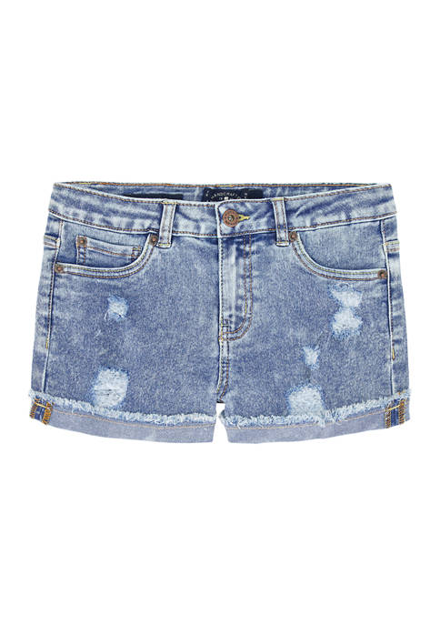 Lucky Brand Girls 7-16 Cuffed Denim Shorts