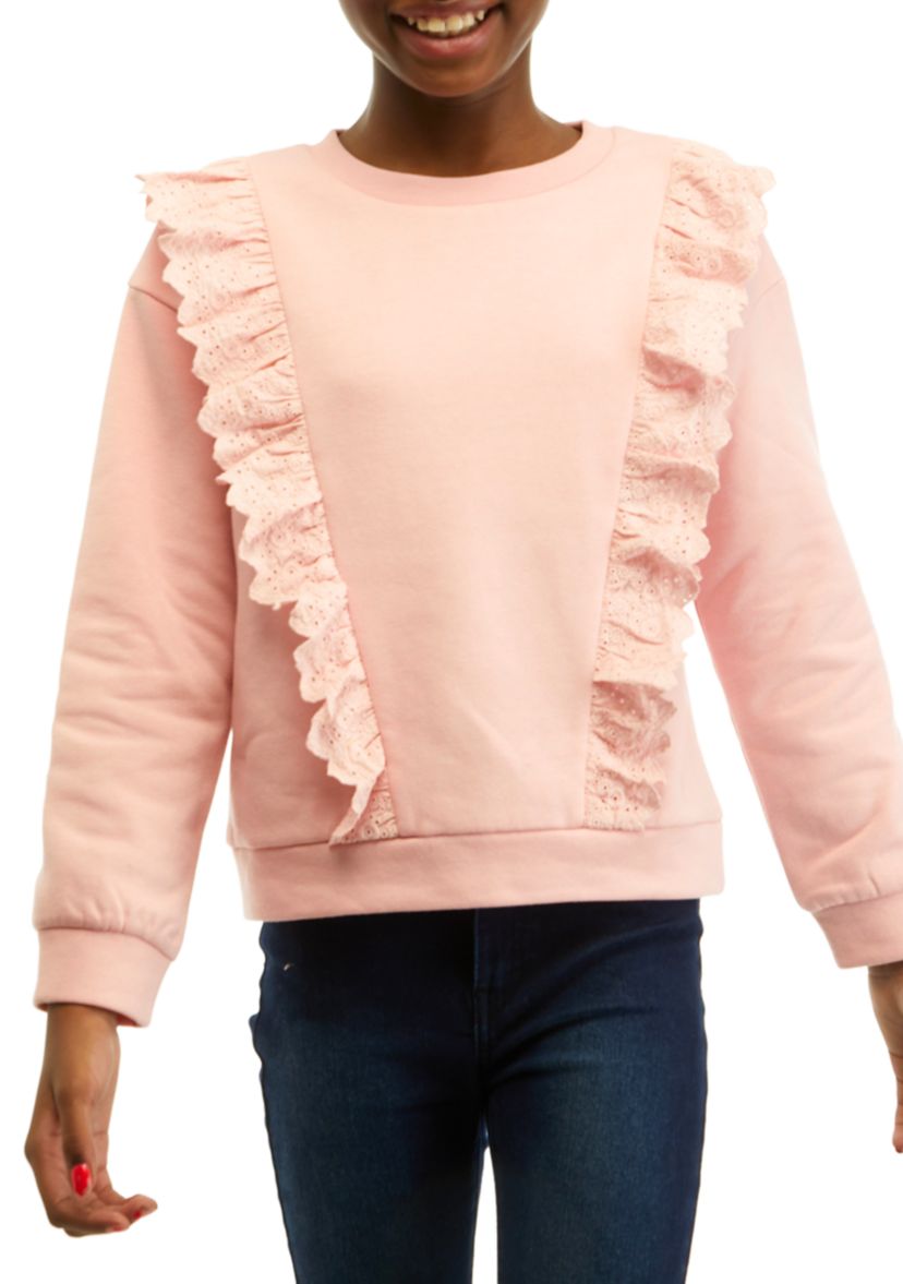 Girls 7-16 Ruffle Sweatshirt