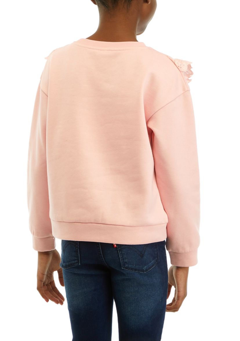 Girls 7-16 Ruffle Sweatshirt