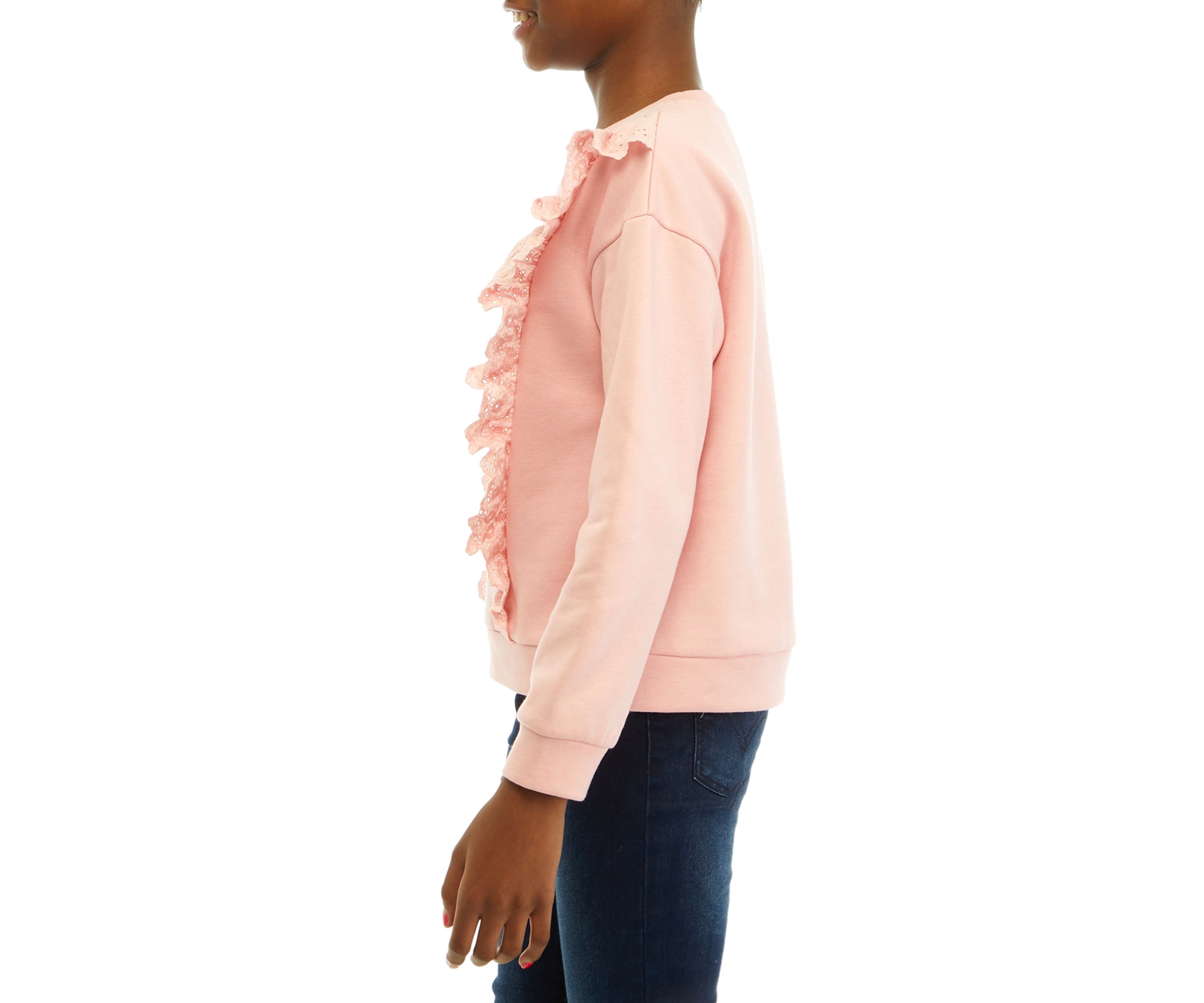 Girls 7-16 Ruffle Sweatshirt