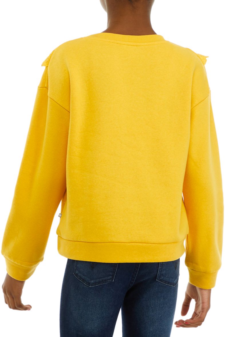 Girls 7-16 Ruffle Sweatshirt