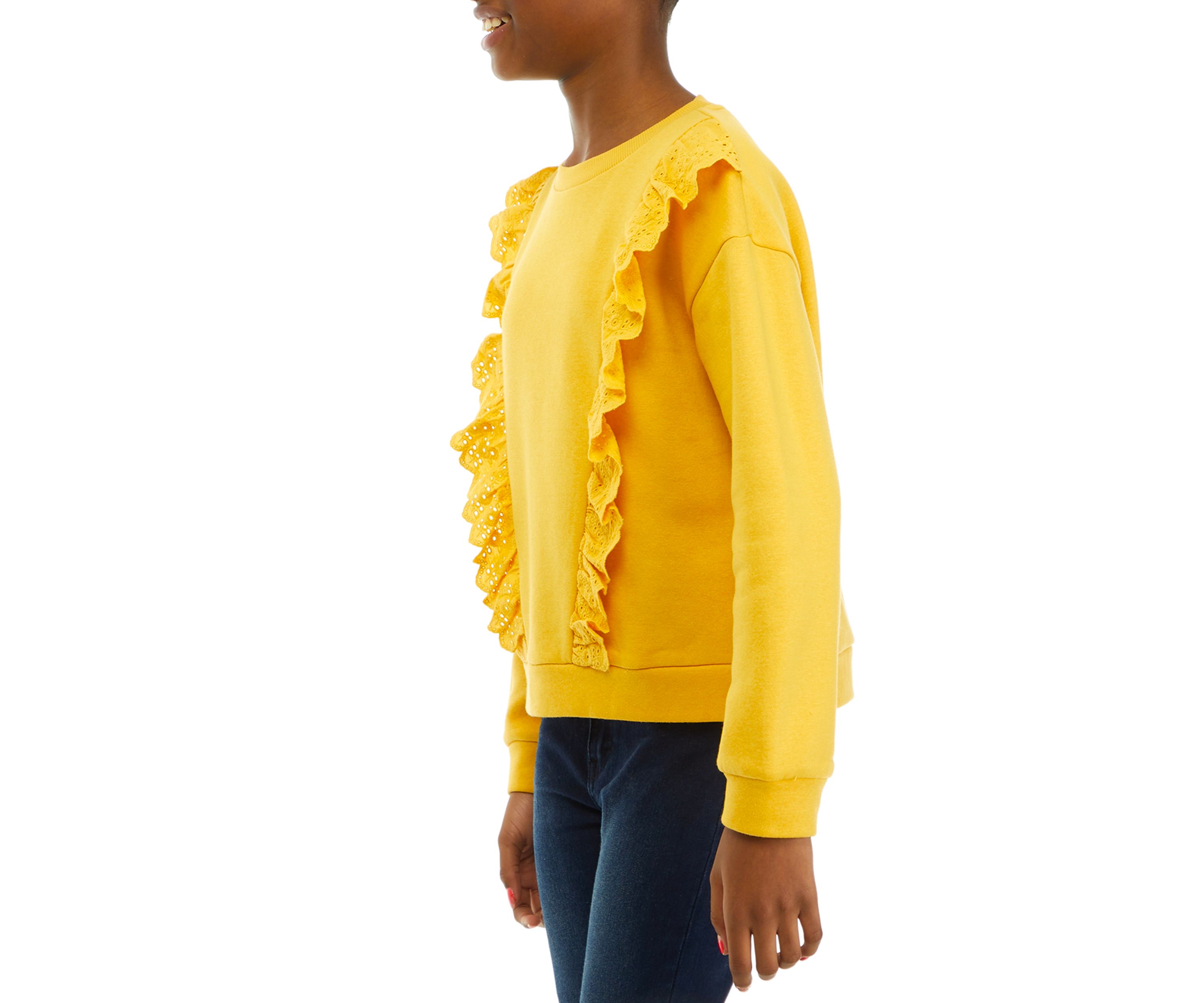 Girls 7-16 Ruffle Sweatshirt
