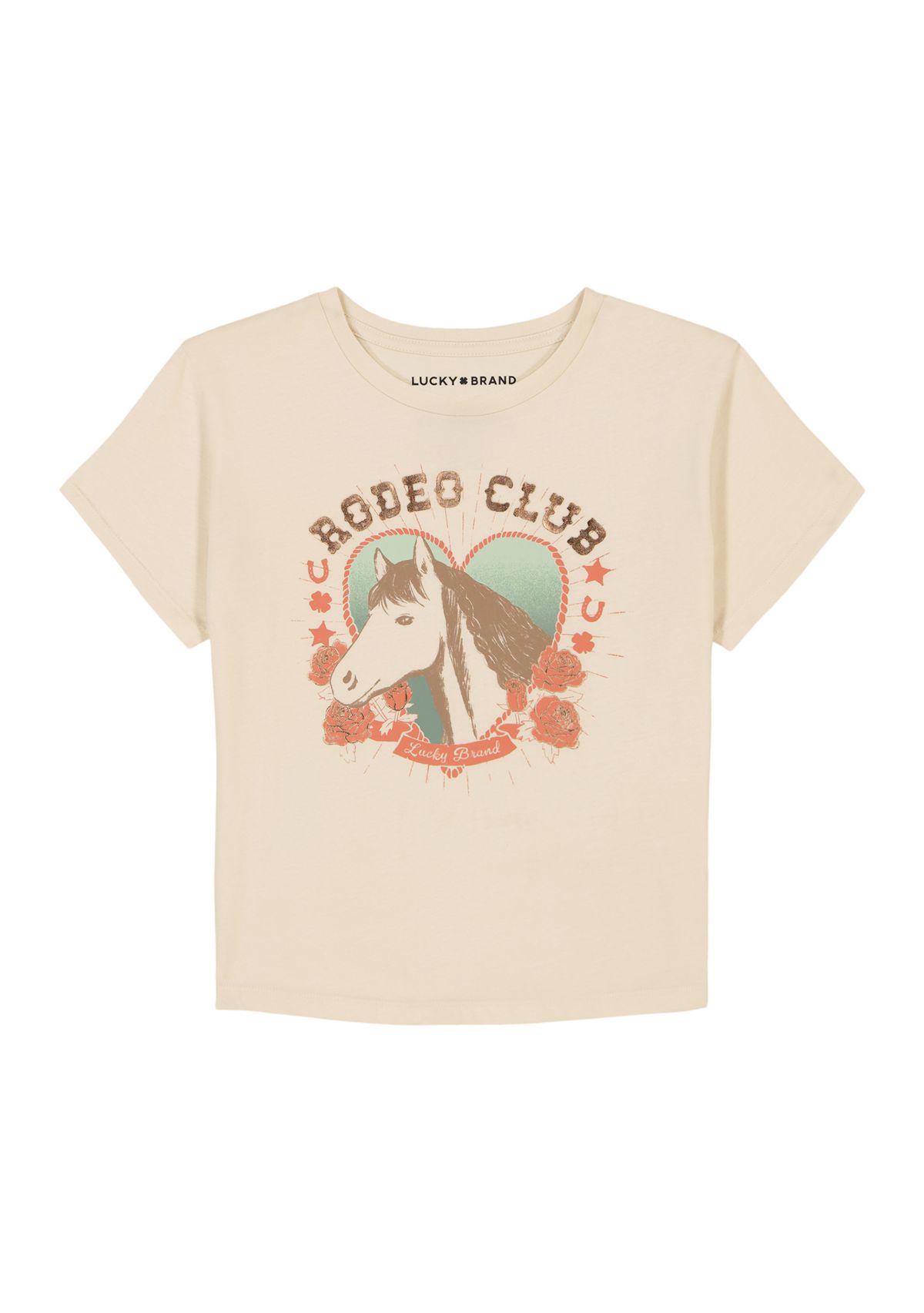 Girls 7-16 Short Sleeve Rodeo Club Graphic T-Shirt