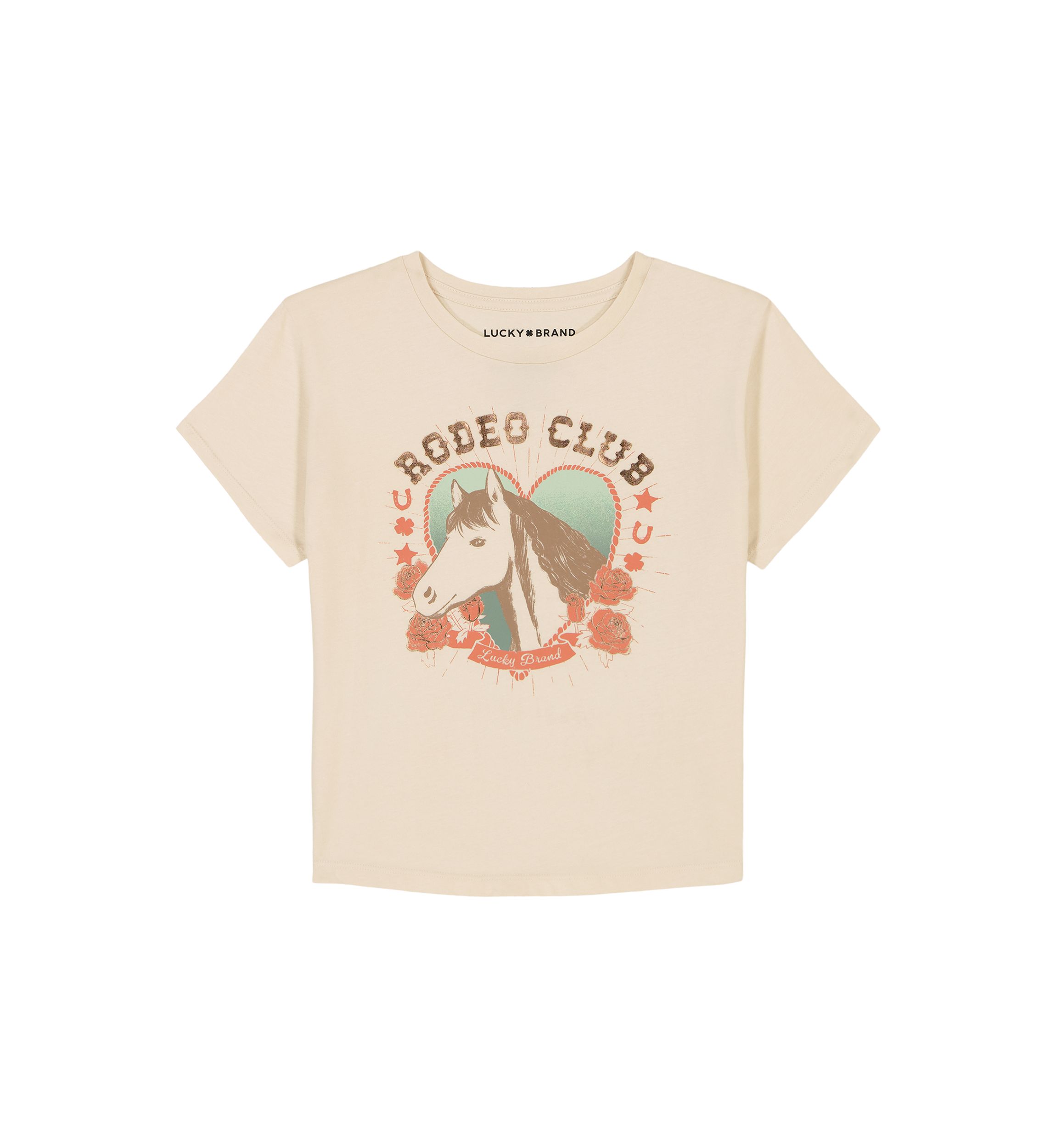 Girls 7-16 Short Sleeve Rodeo Club Graphic T-Shirt
