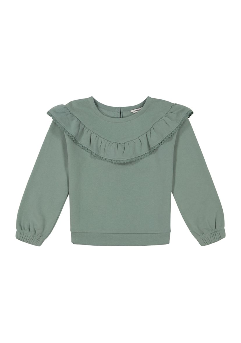 Girls 7-16 Ruffle Fleece Top