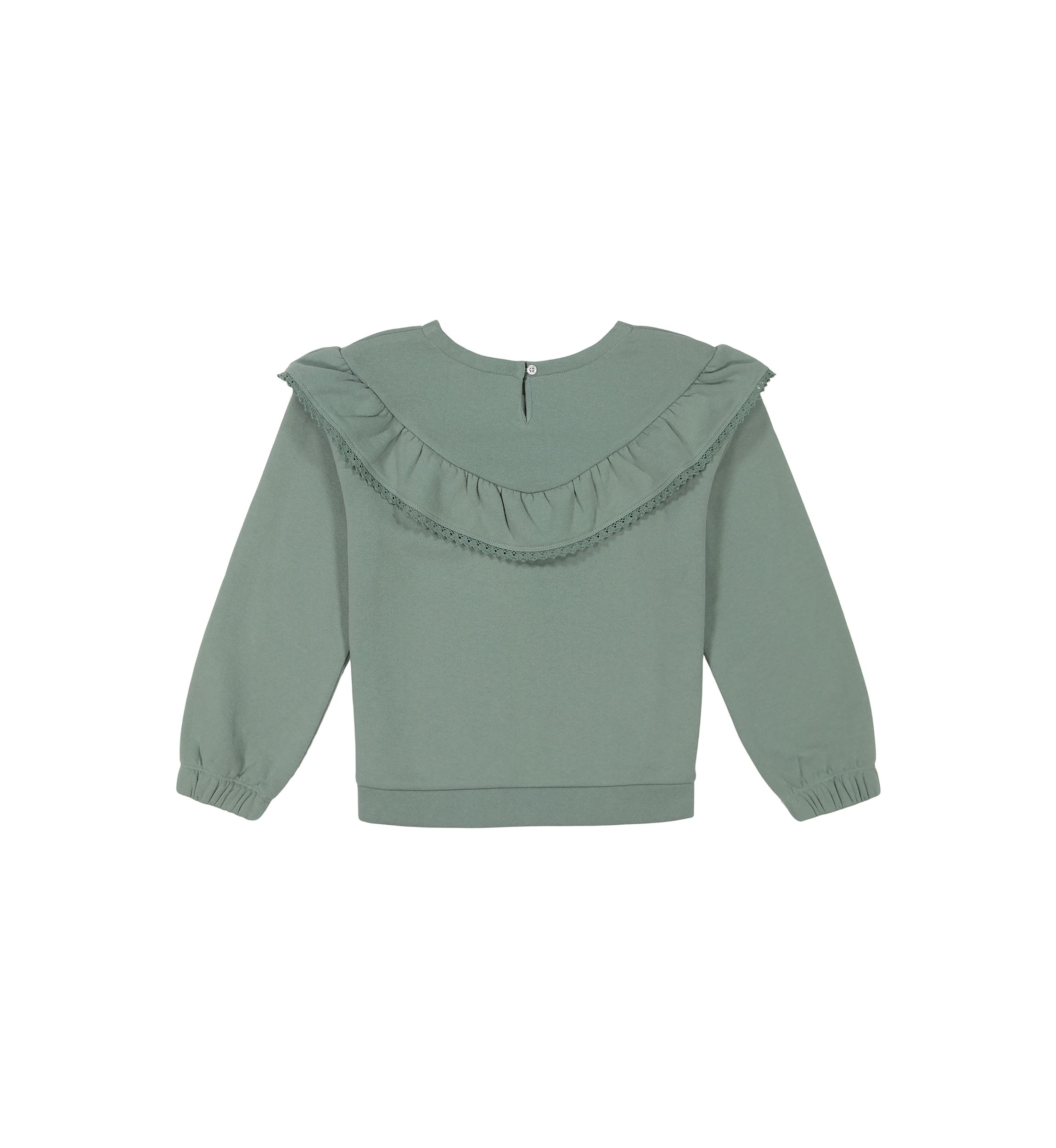 Girls 7-16 Ruffle Fleece Top