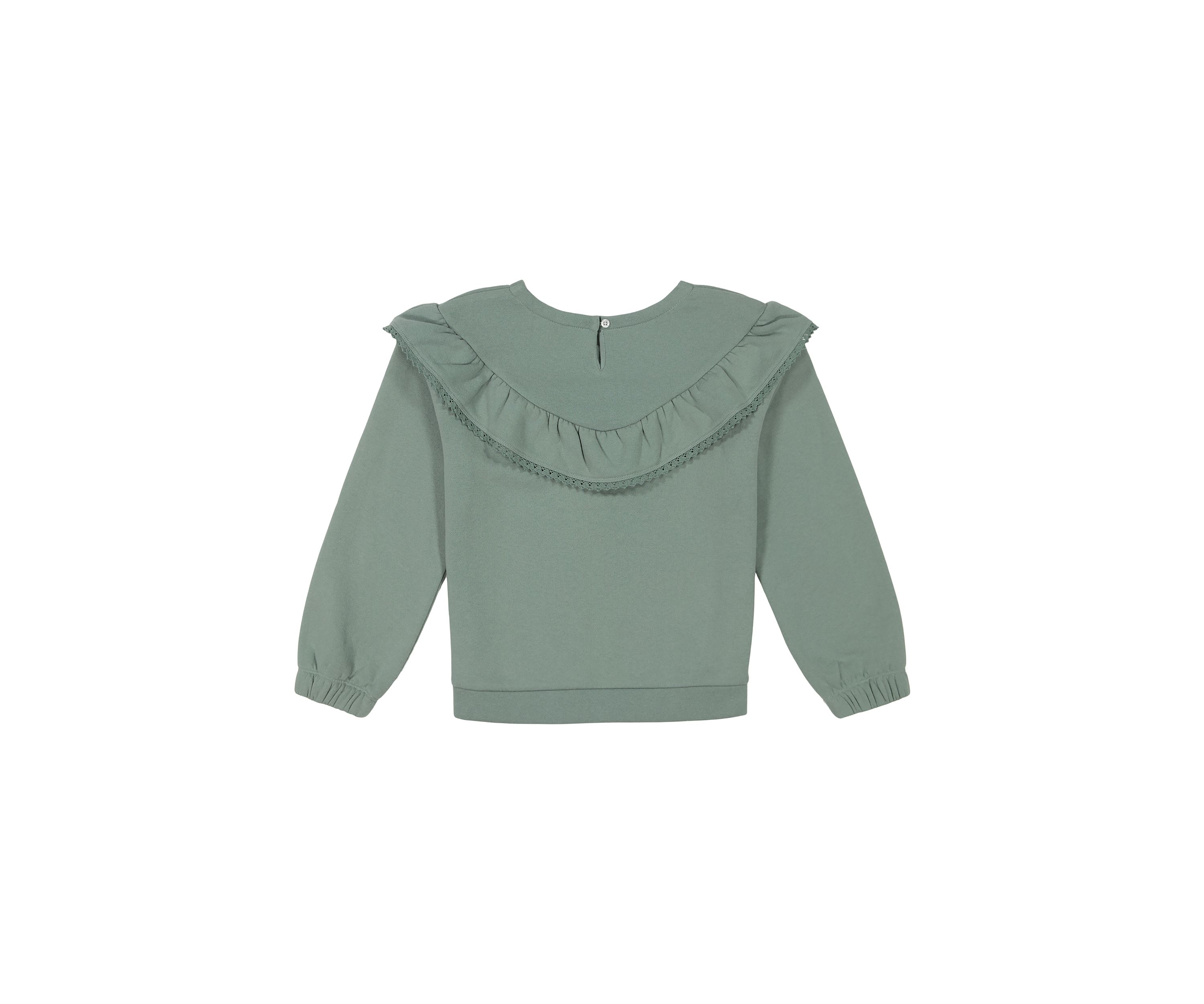 Girls 7-16 Ruffle Fleece Top