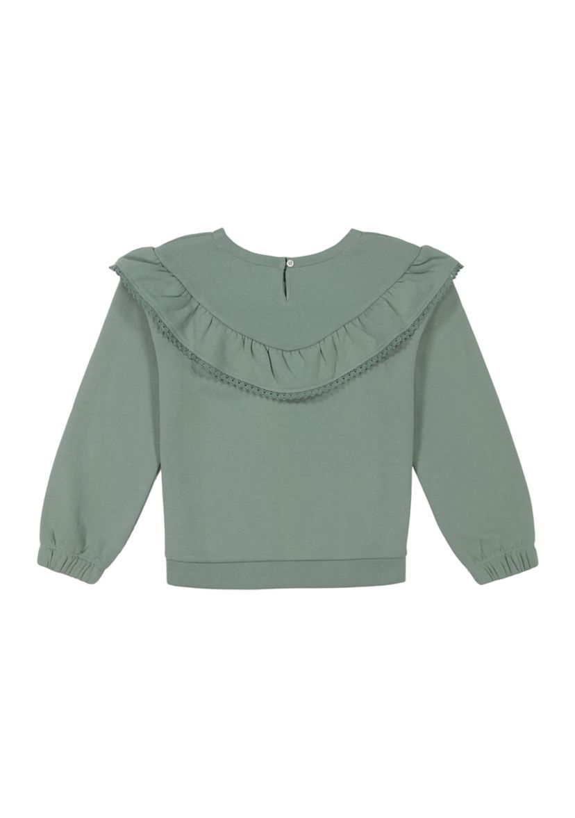 Girls 7-16 Ruffle Fleece Top