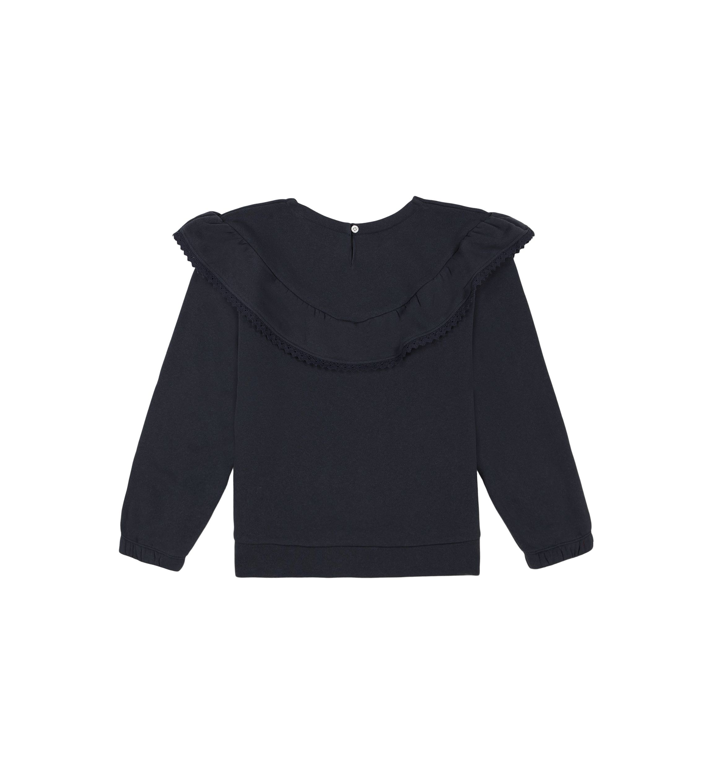 Girls 7-16 Ruffle Fleece Sweater