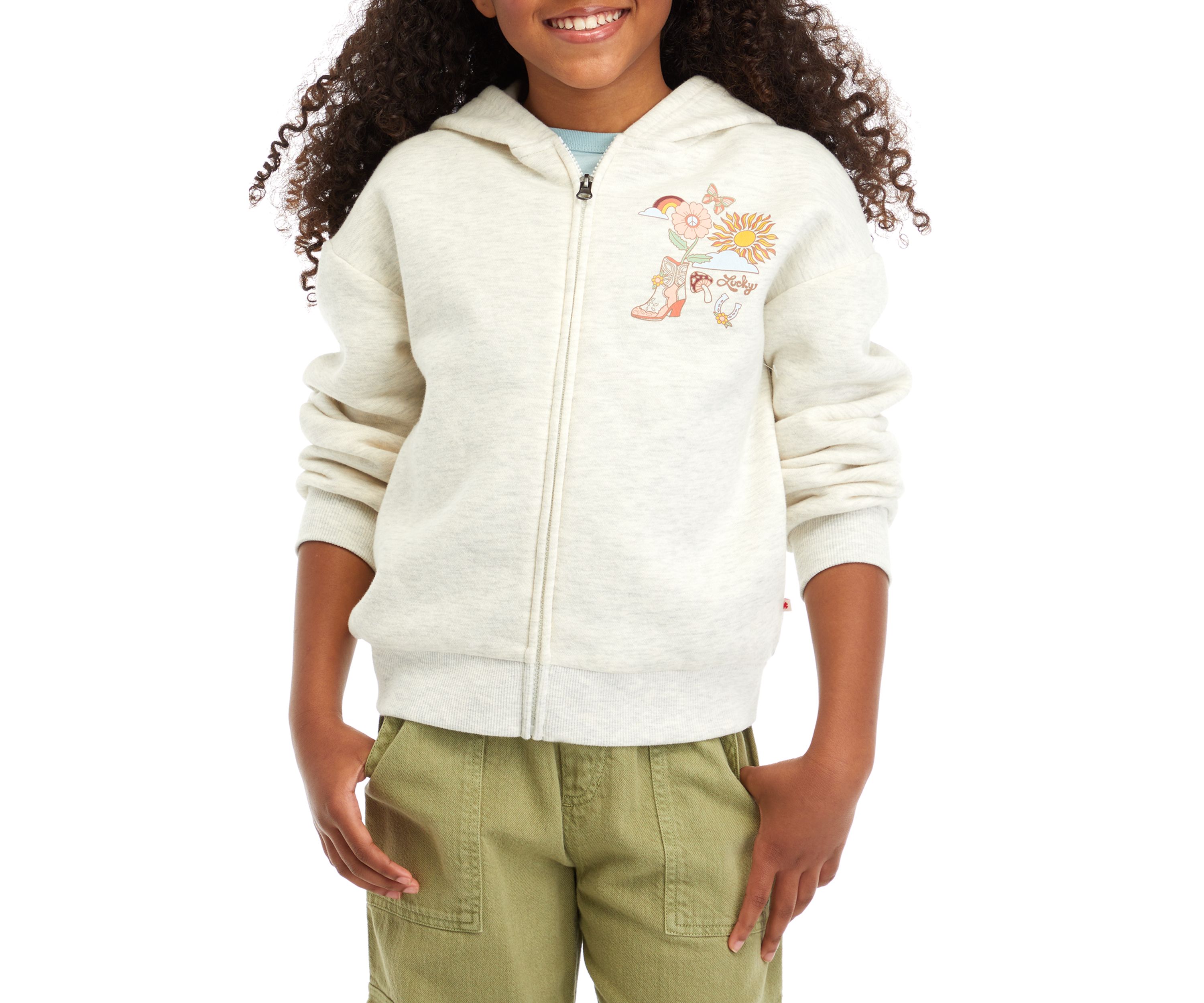Girls 7-16 Grow Happy Full Zip Hoodie