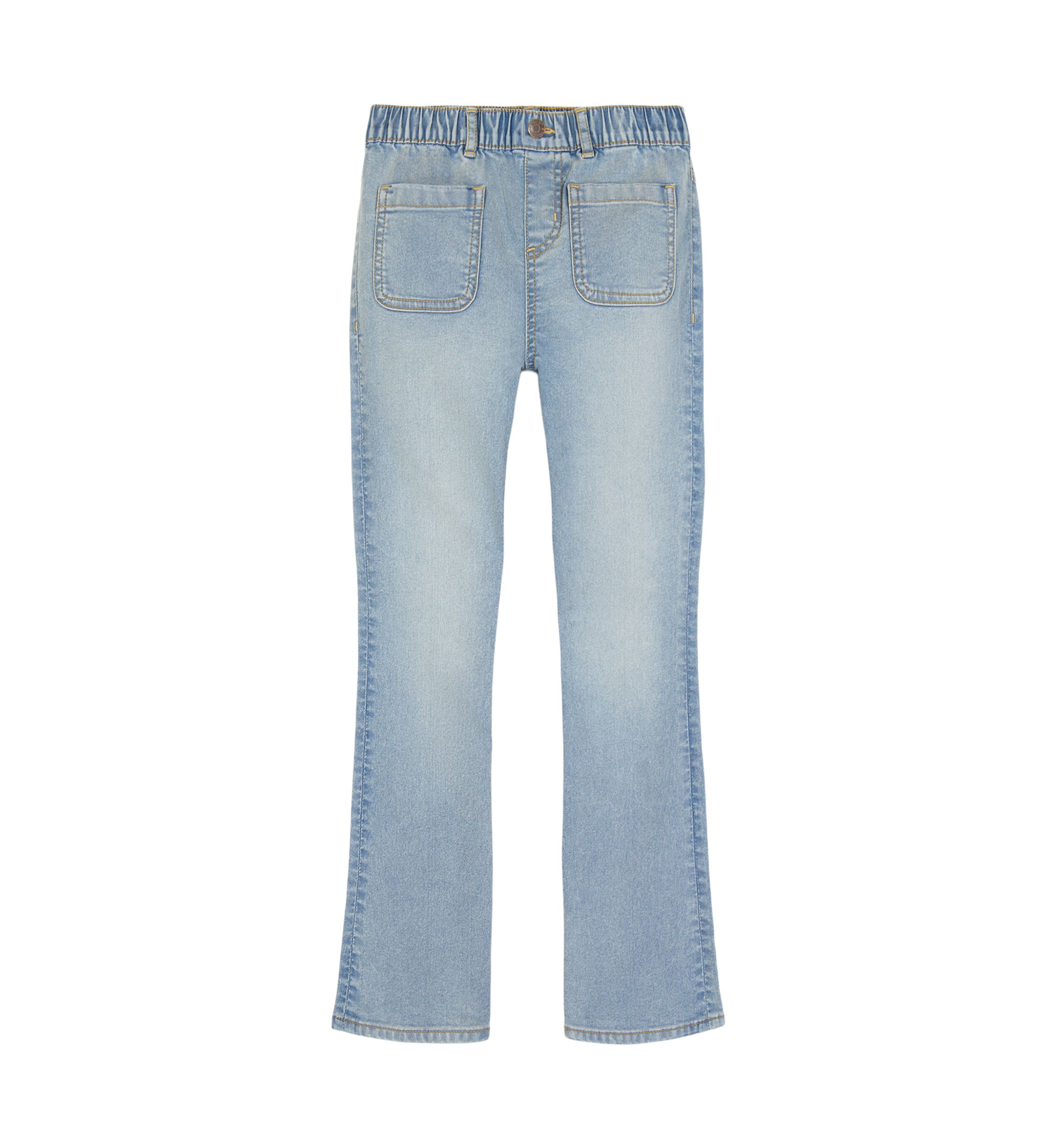Girls 7-16 Patch Pocket Flare Jeans