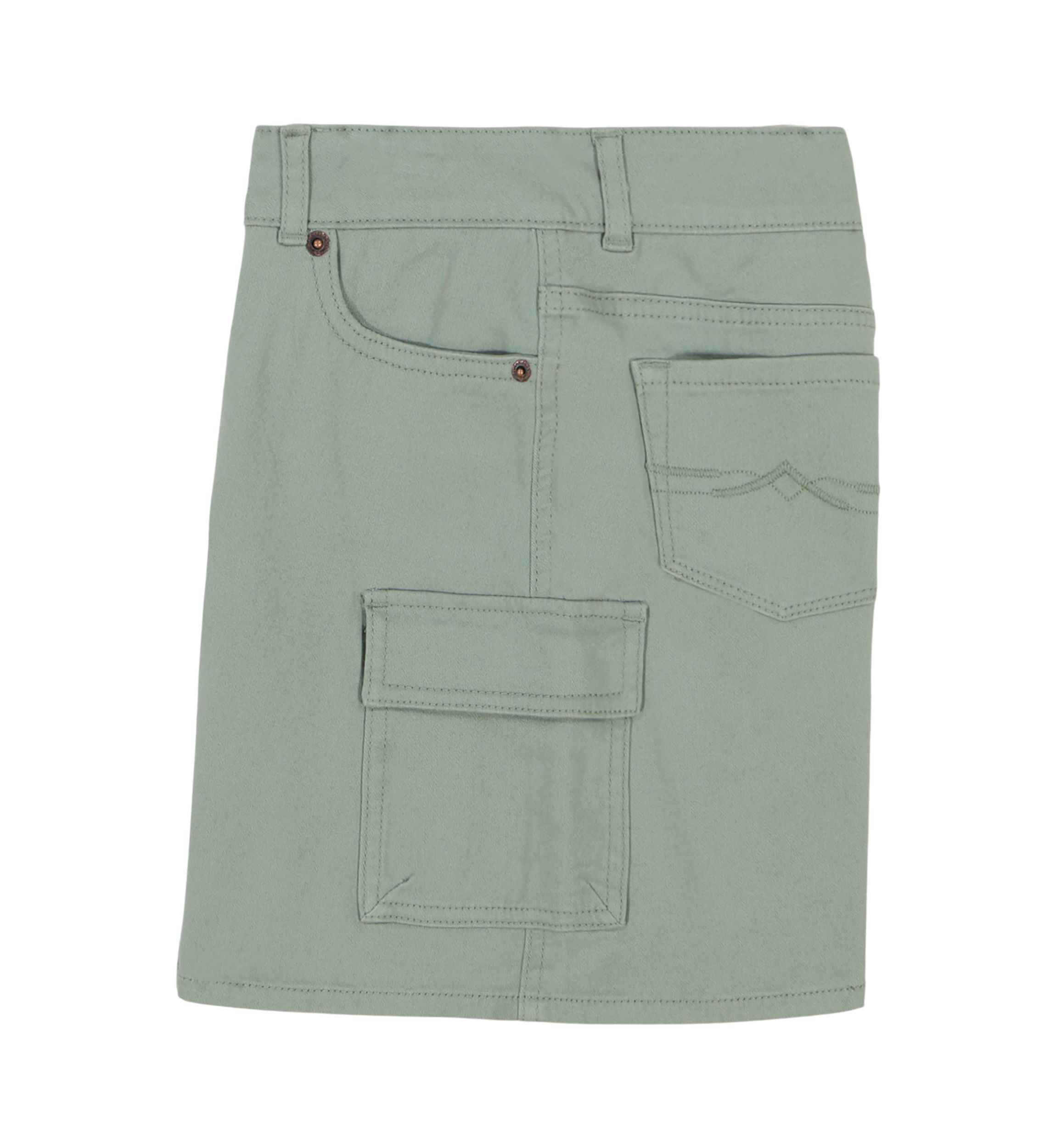 Girls 7-16 Twill Cargo Skirt