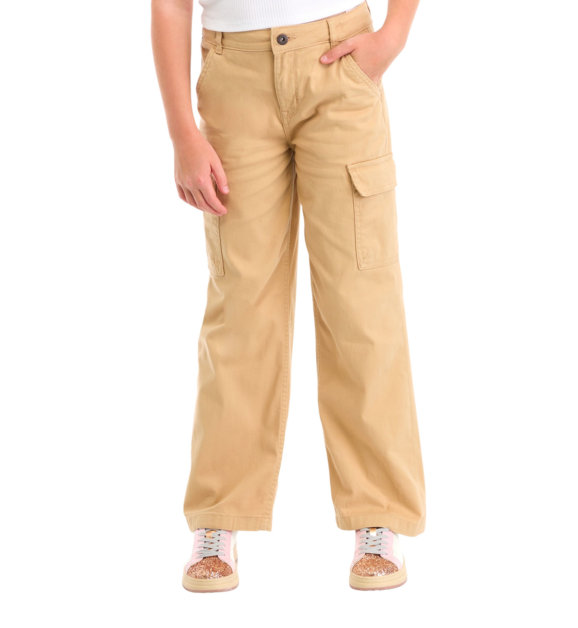 Girls 7-16 Cargo Wide Leg Pants