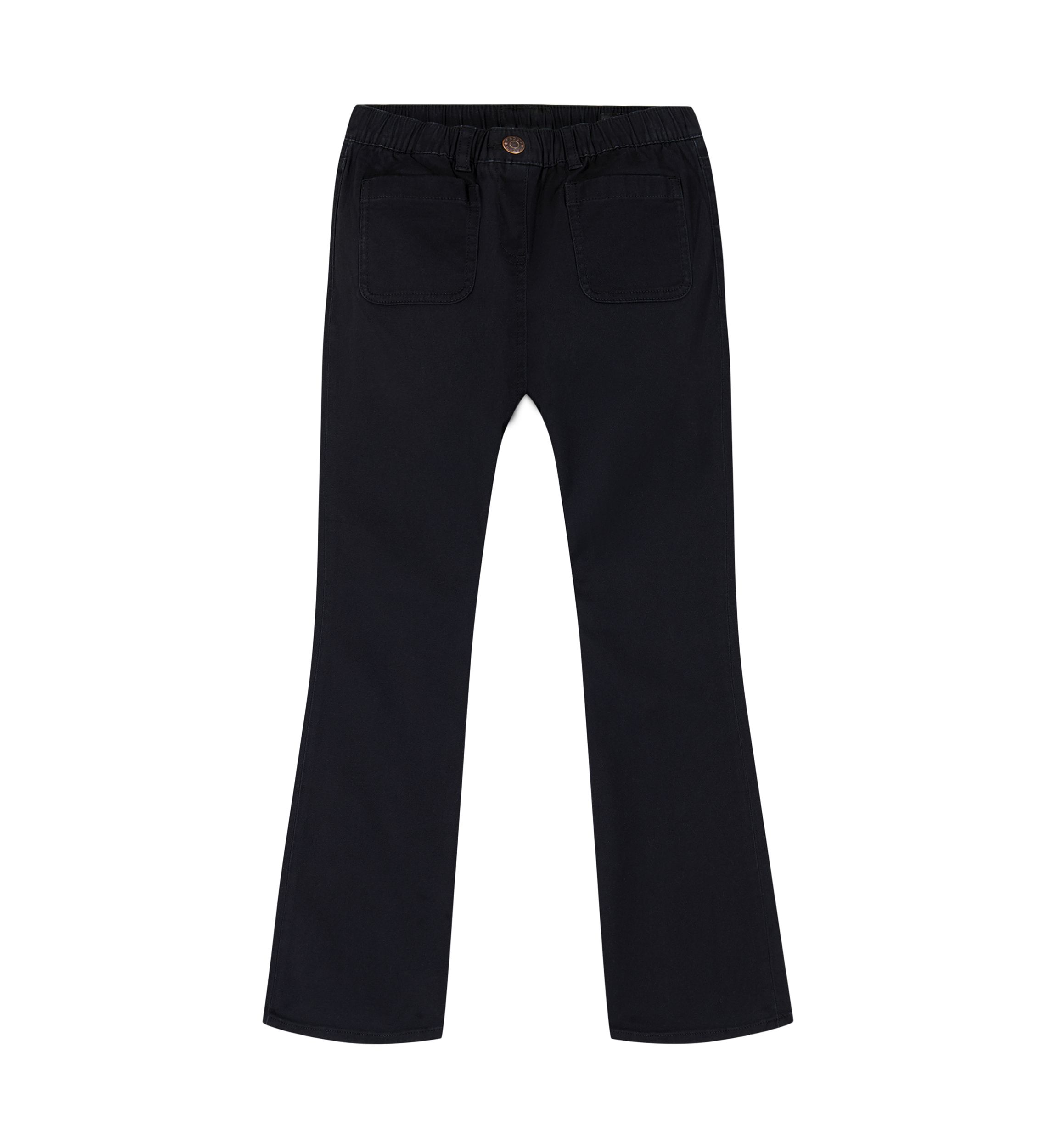 Girls 7-16 Patch Pocket Flare Jeans