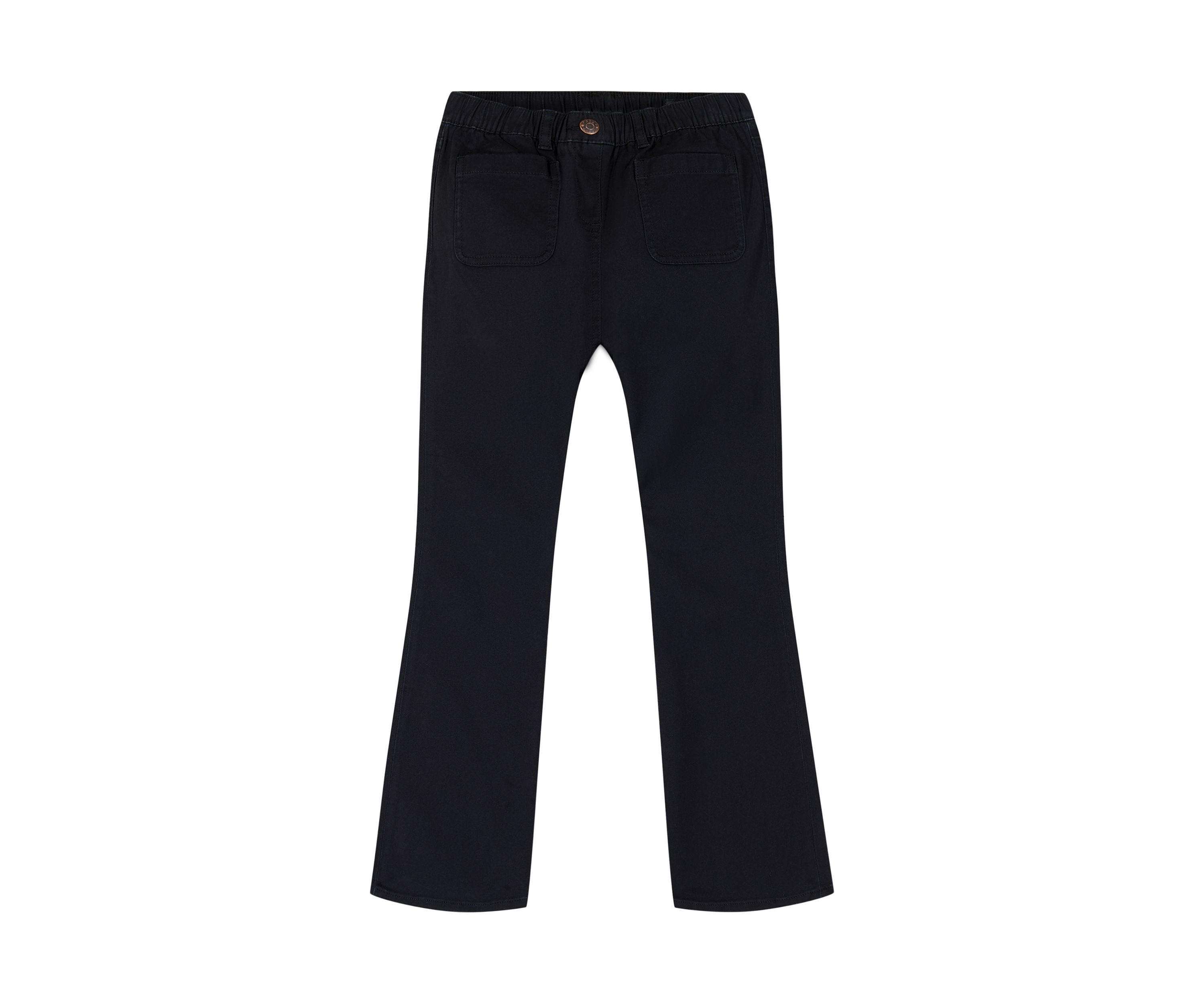 Girls 7-16 Patch Pocket Flare Jeans
