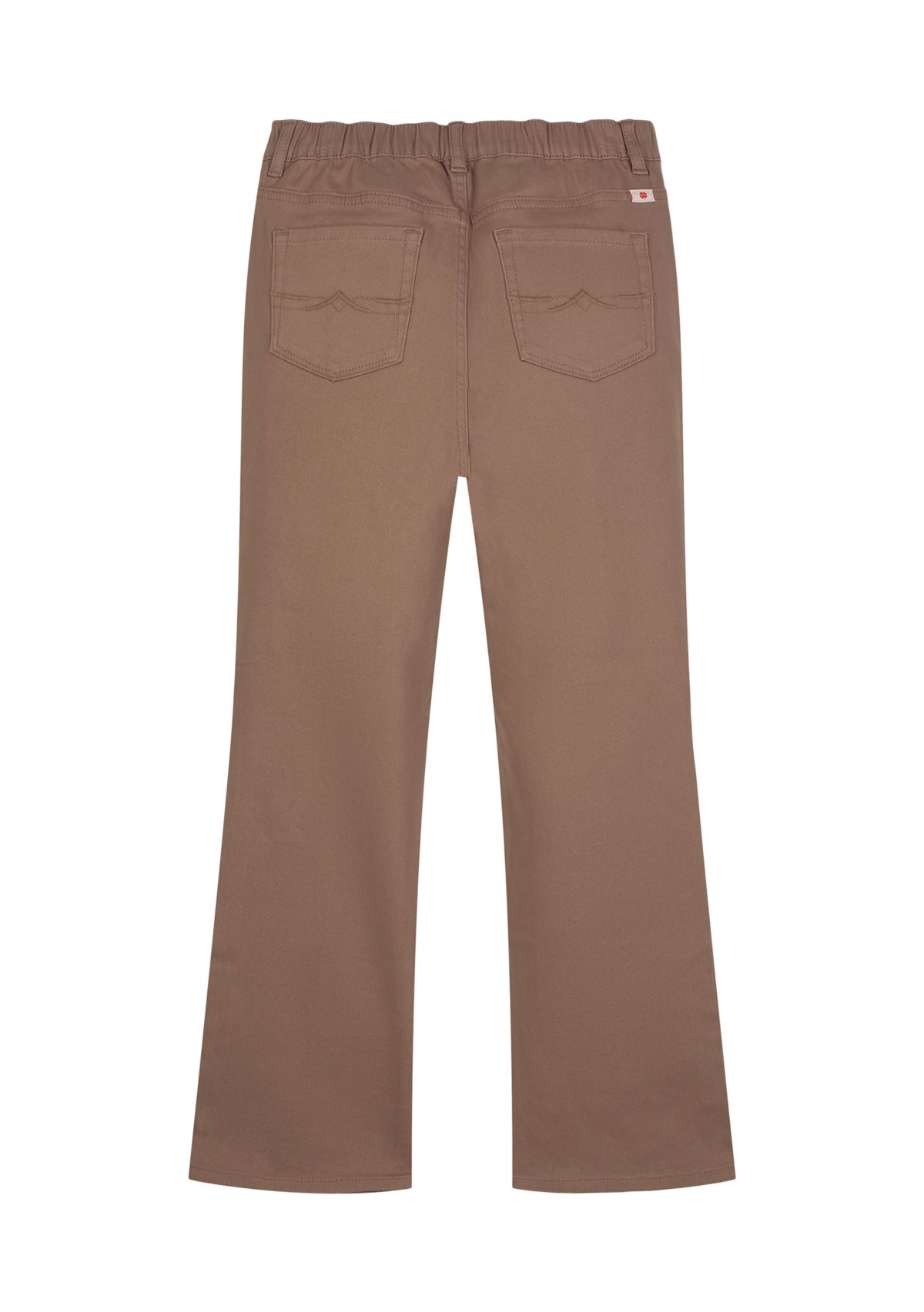 Girls 7-16 Patch Pocket Solid Flare Pants