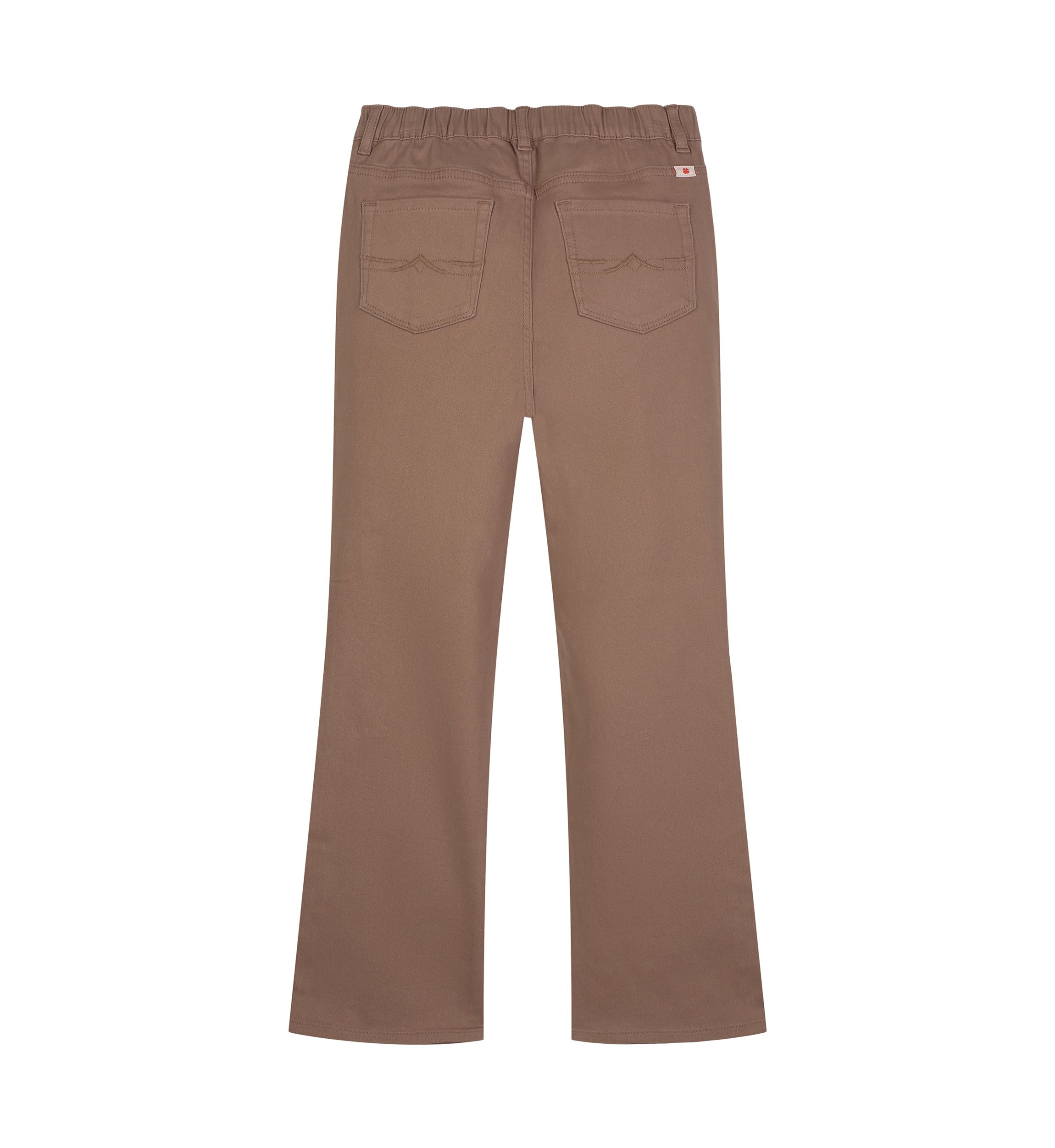 Girls 7-16 Patch Pocket Solid Flare Pants