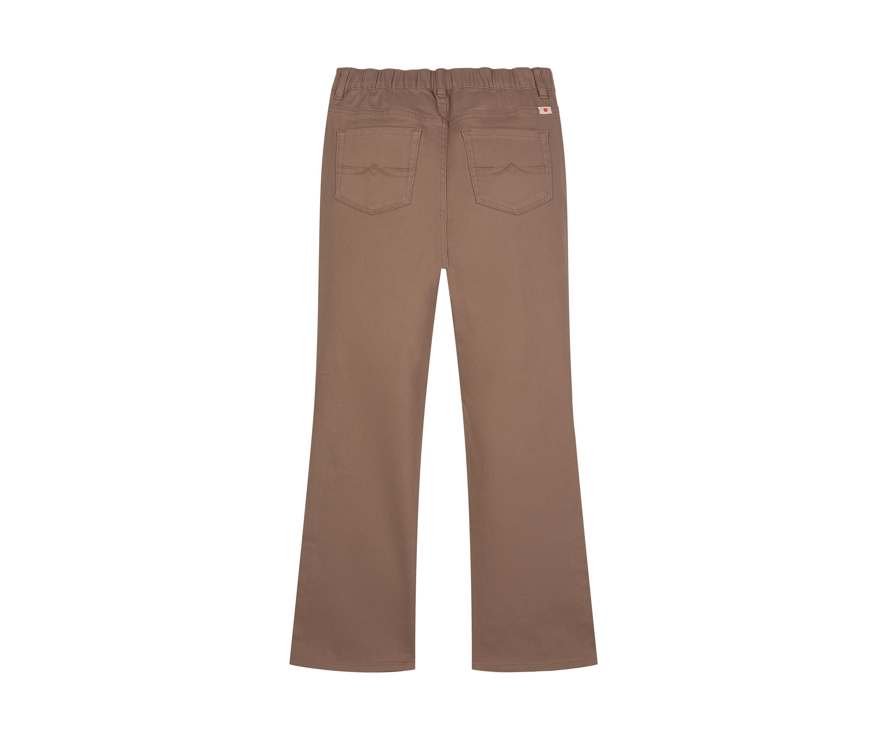 Girls 7-16 Patch Pocket Solid Flare Pants